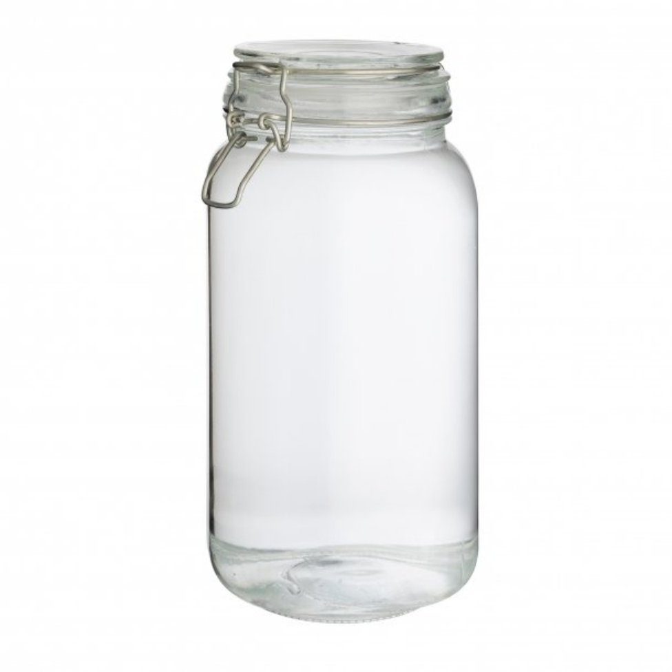 Vorratsglas Drahtbügelglas, mit Ring, ca. 1500 ml 132118