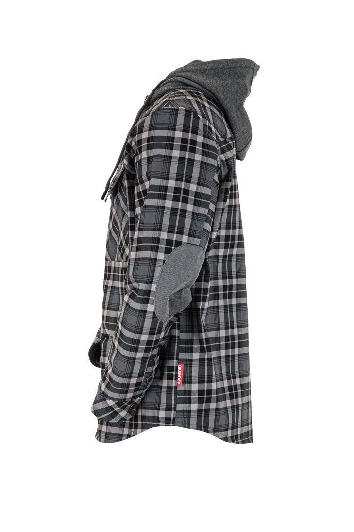 Planam Thermohemd PLANAM Unisex Thermohemd OUTDOOR Kapuze Schiefer/Zink