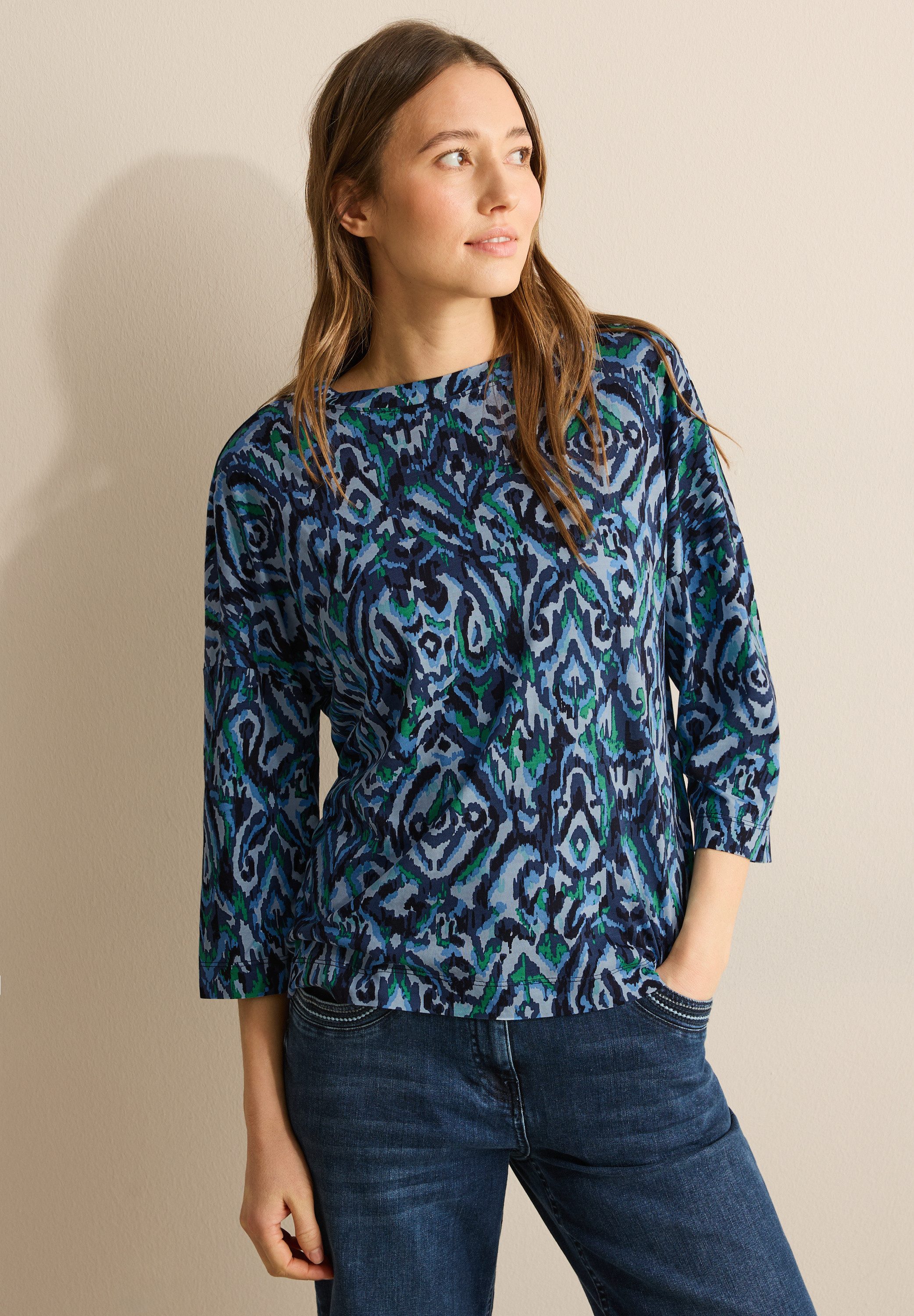 CECIL 3/4-Arm-Shirt mit 3/4 Ärmeln