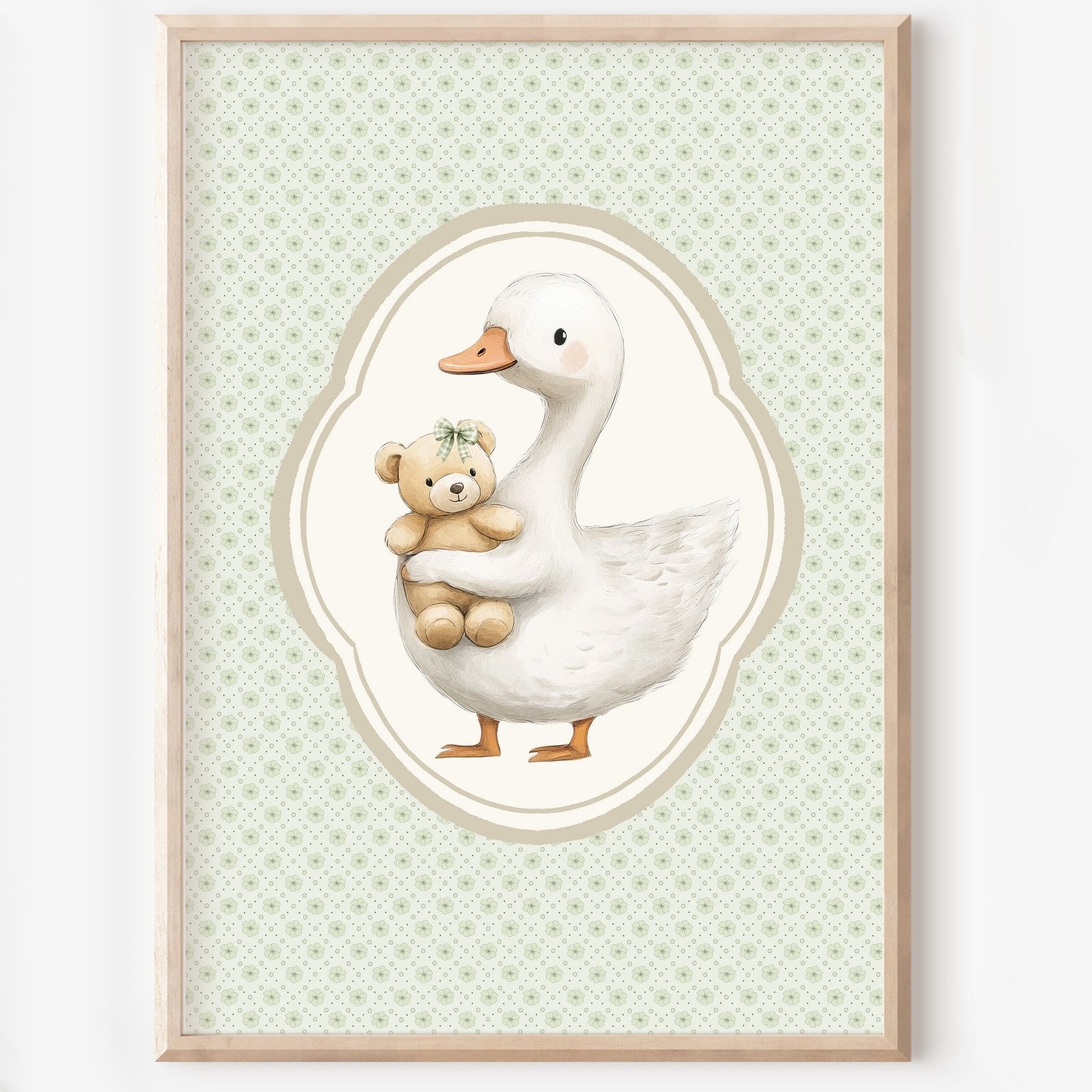 homestyle-accessoires Poster Kinderzimmer Bilderwand 8erSet Bilderset Babyzimmer GÄNSE