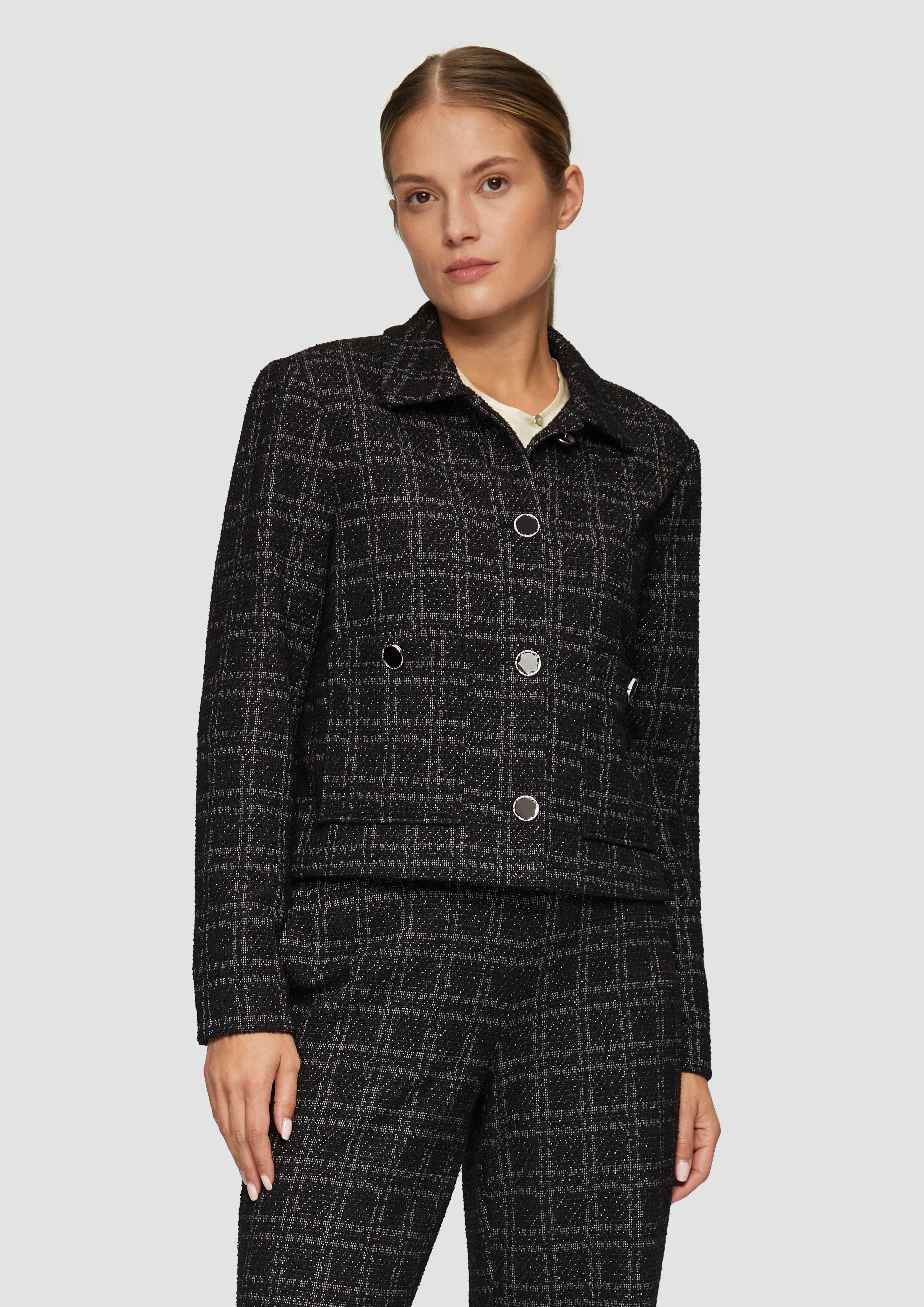 s.Oliver BLACK LABEL Jackenblazer Bouclé-Jacke mit günstig online kaufen