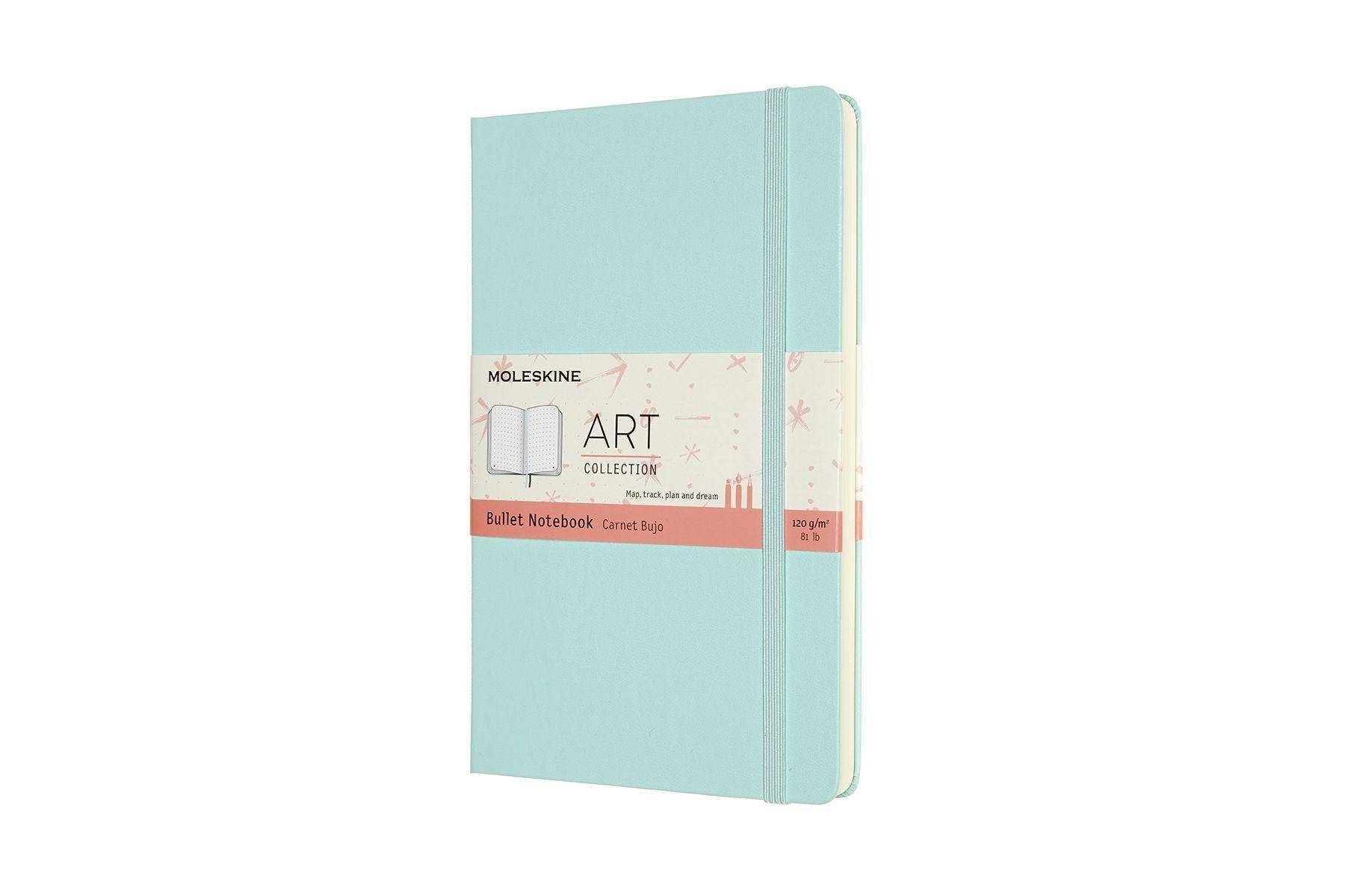 MOLESKINE Notizbuch Moleskine Bullet Notizbuch Large/A5, 120G-Papier, Punktraster, Aqua...