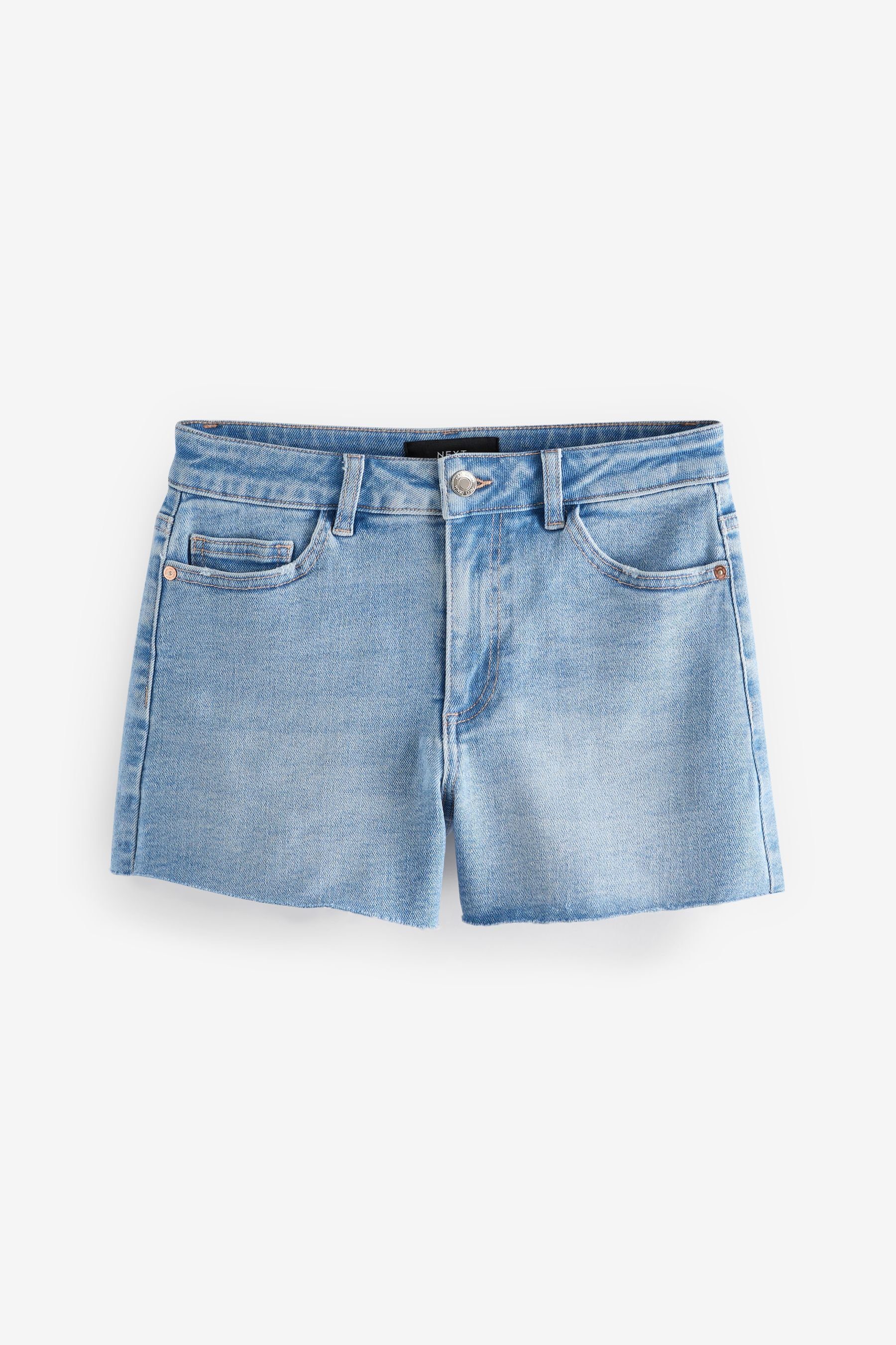 Next Jeansshorts Weiche Denim-Shorts mit Fransensaum günstig online kaufen