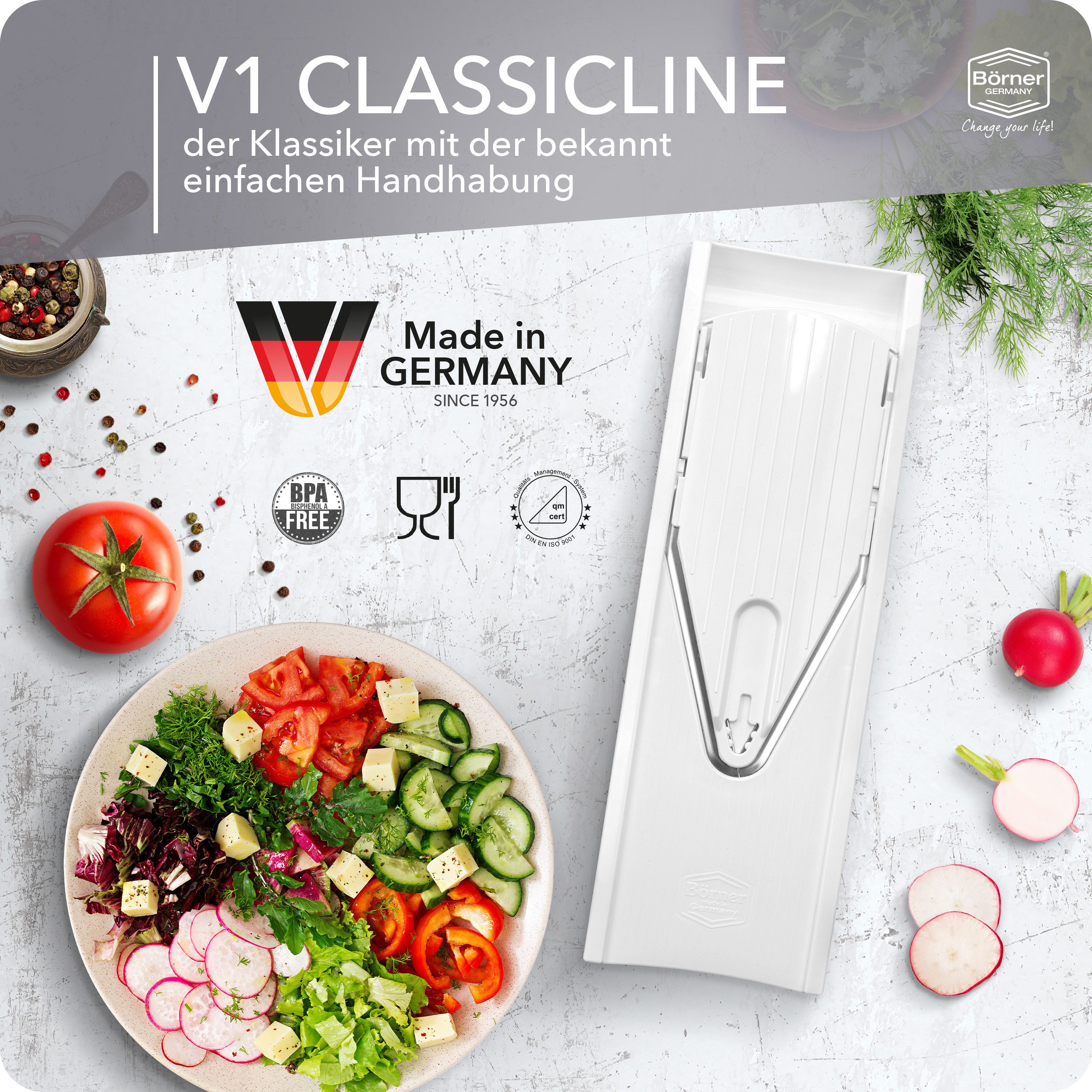 Börner Gemüsehobel Gemüsehobel V1 ClassicLine Starter Set