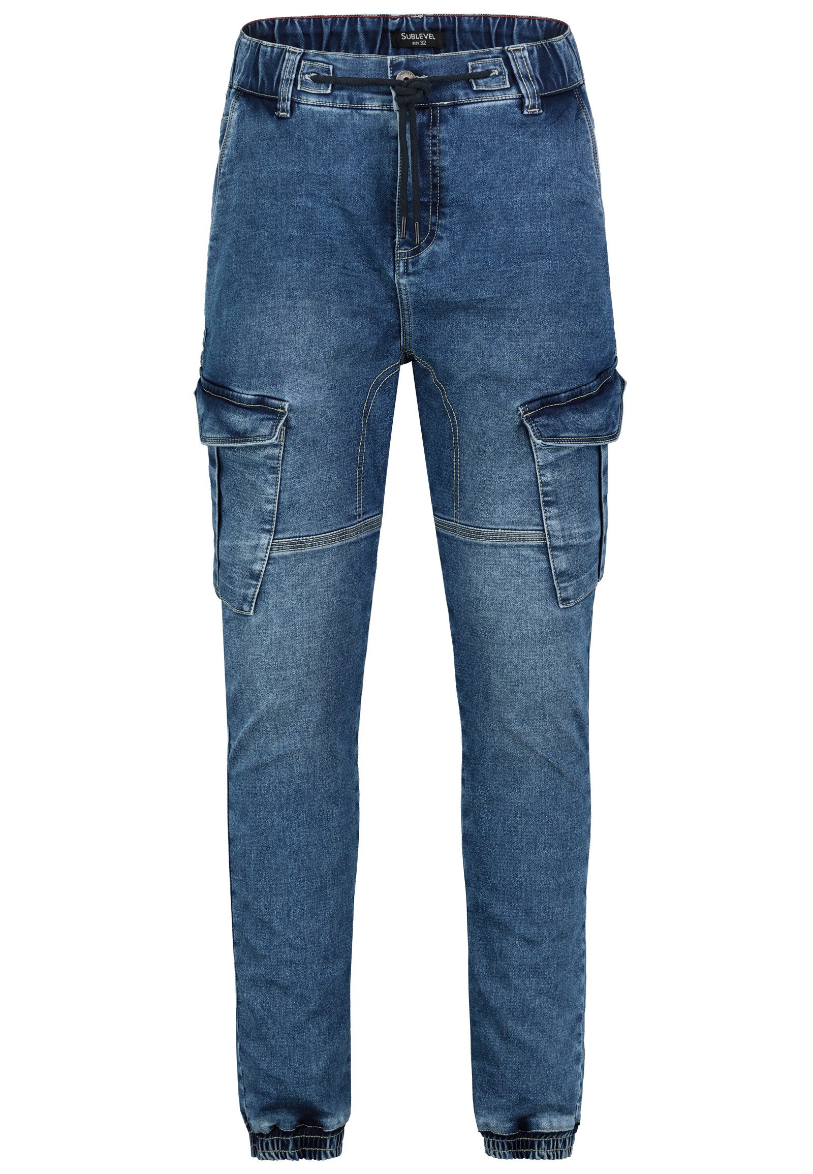 SUBLEVEL Regular-fit-Jeans Jogging Jeans mit Seitentaschen günstig online kaufen