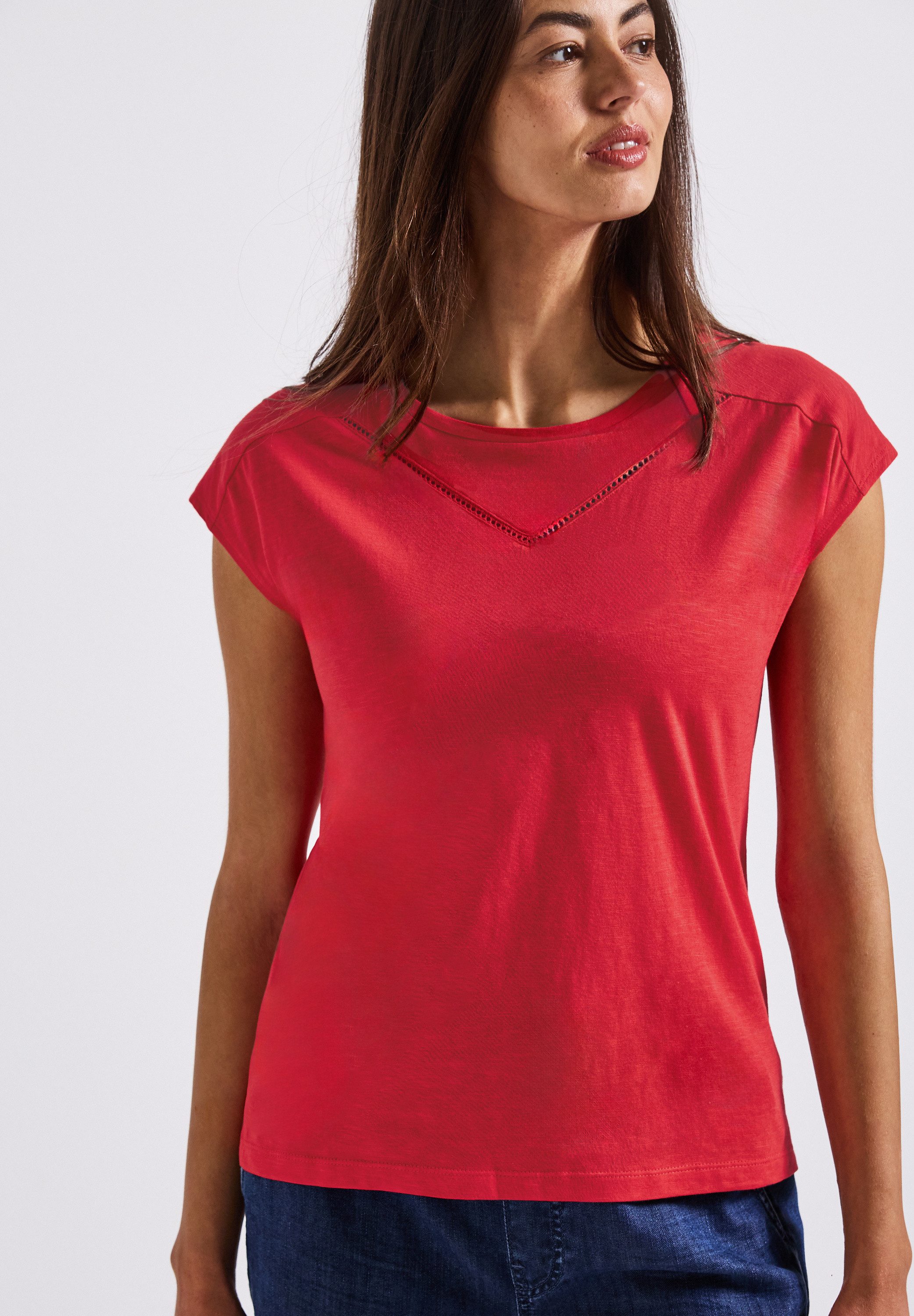 STREET ONE Shirttop mit Deko-Tape günstig online kaufen