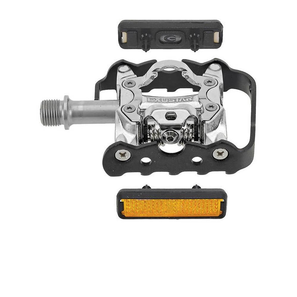 Exustar Klickpedale Exustar Pedal MTB E-PM86 DUO silber