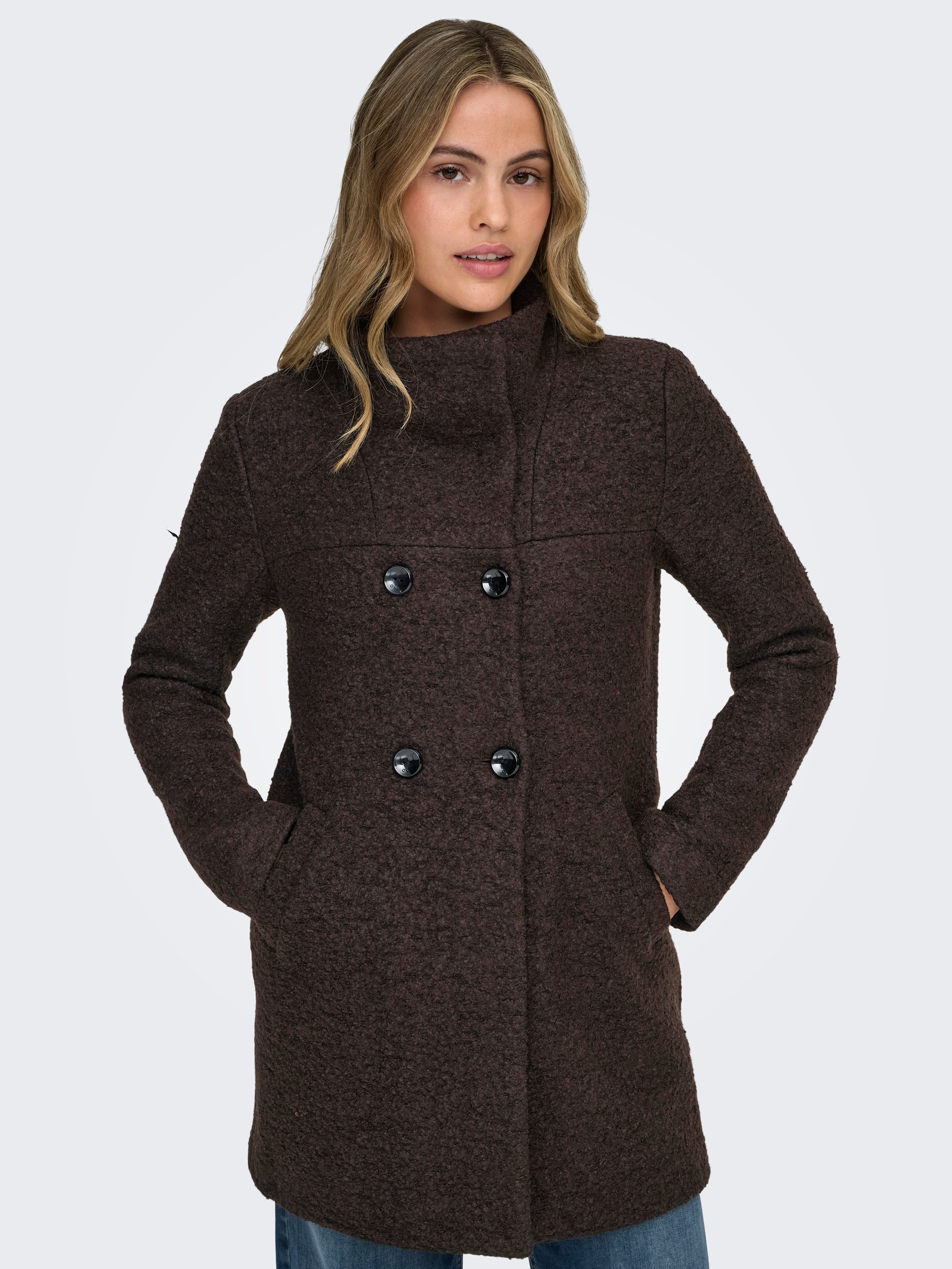 ONLY Langjacke ONLNEWSOPHIA WOOL COAT OTW CC mit Wolle günstig online kaufen