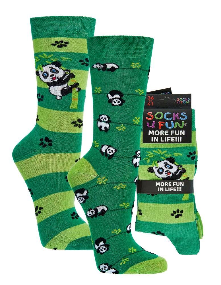 70 2 mit Spaß über Fun Motive, Panda ANTI-LOCH-GARANTIE Socken, Paar Freizeitsocken FussFreunde Socken,