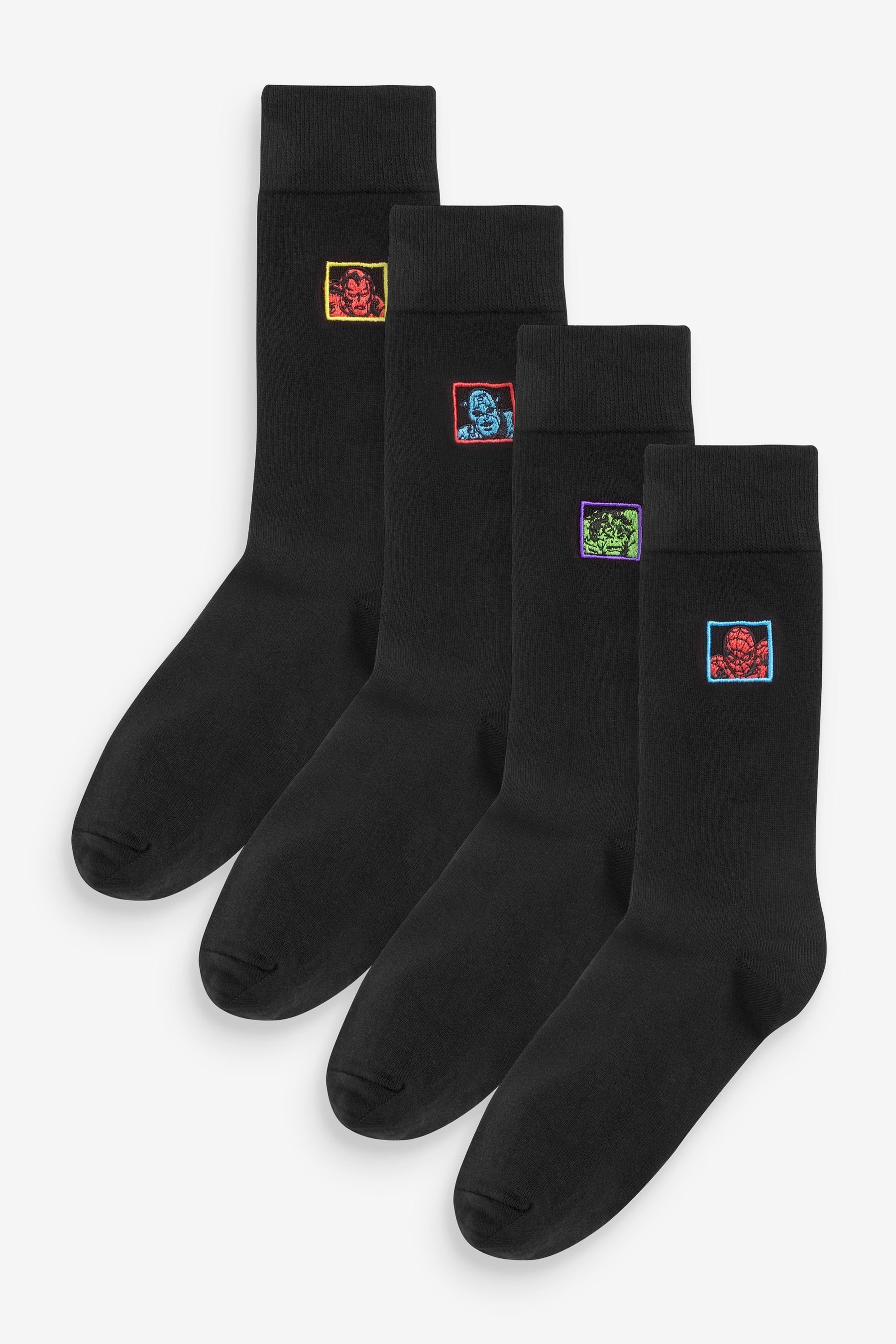 Next (4-Paar) Socken, Kurzsocken 4er-Pack Marvel