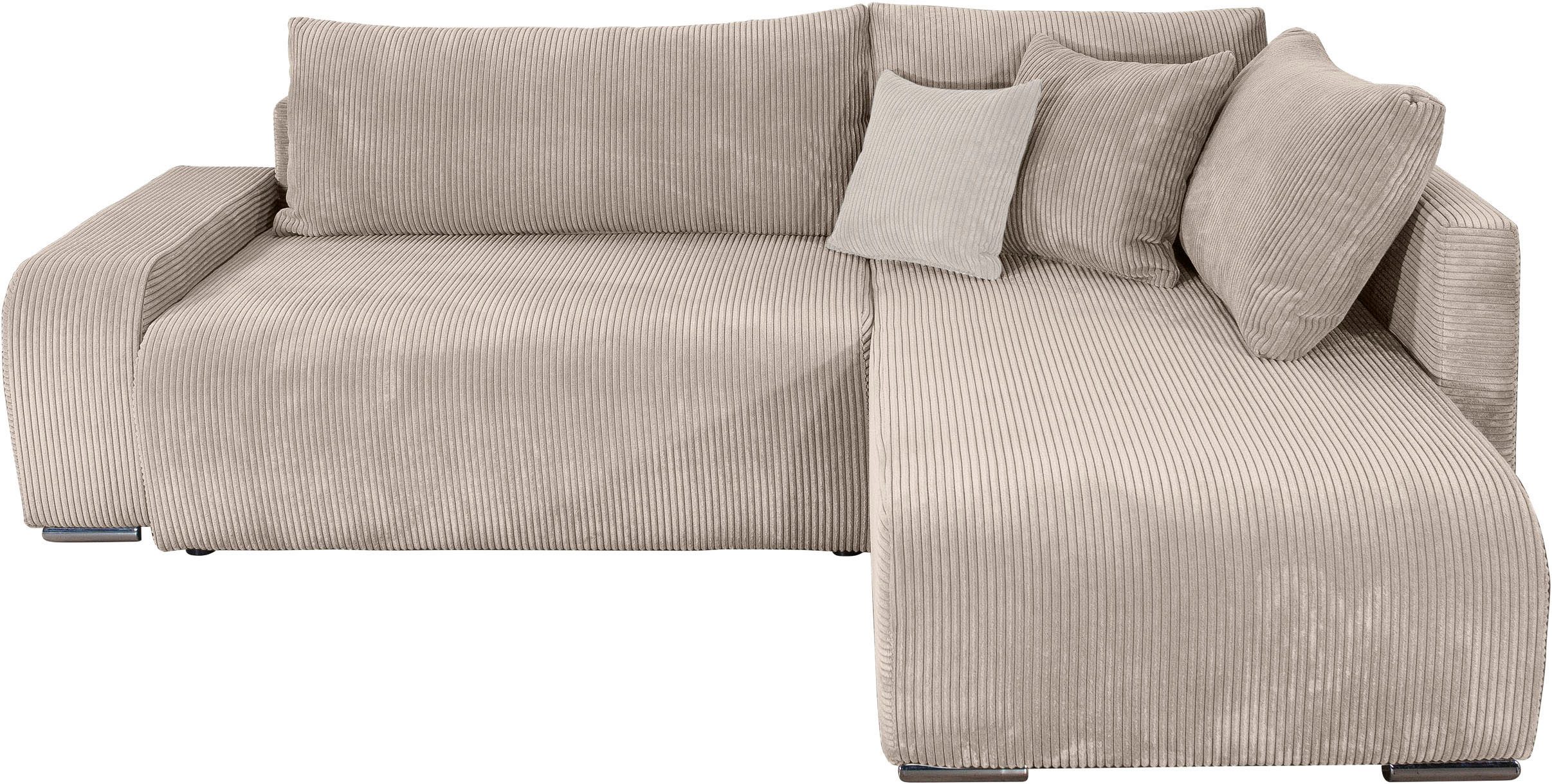 COLLECTION AB Ecksofa Poppy, L-Form, Breite 227 cm mit Schlaffunktion, inkl günstig online kaufen