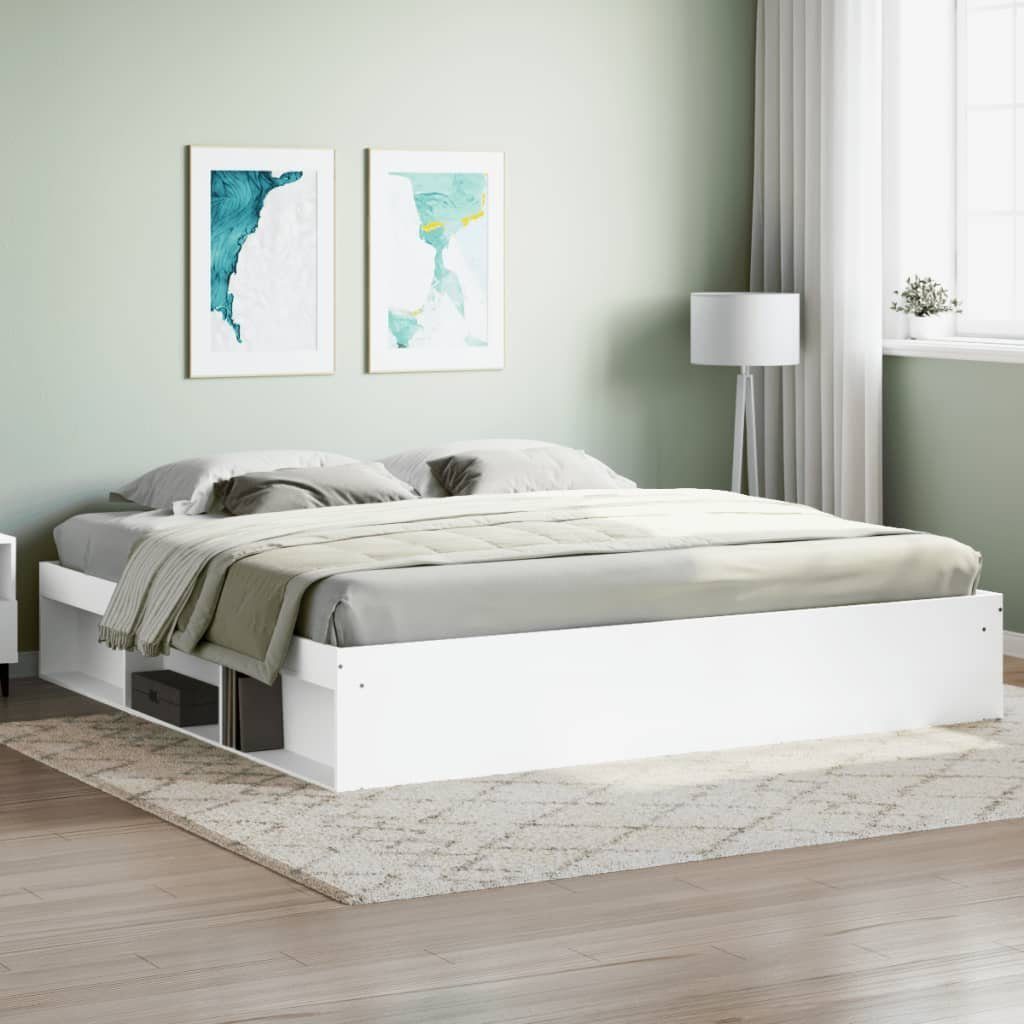 furnicato Bettgestell Weiß 200x200 cm (1-tlg) günstig online kaufen
