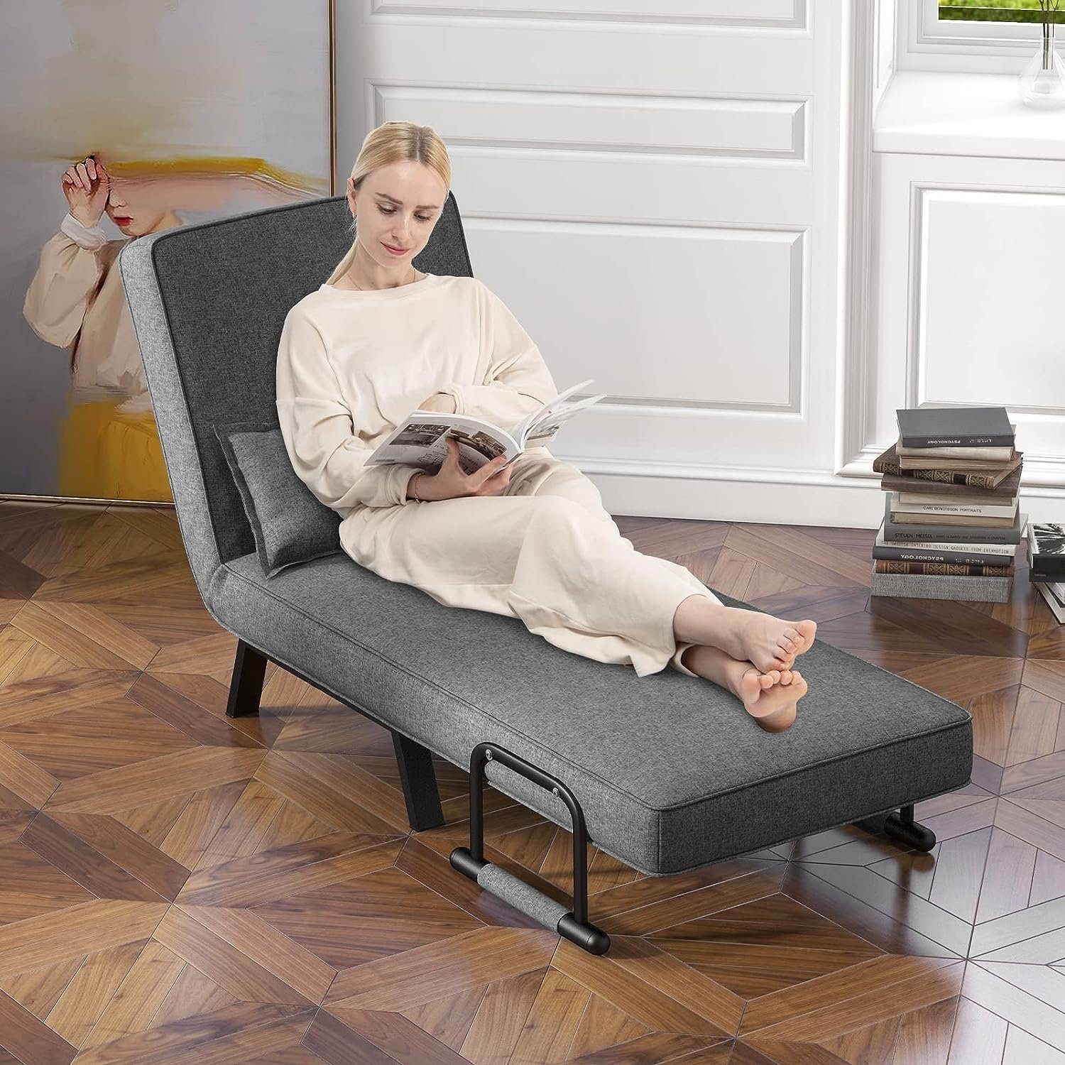 KOMFOTTEU Schlafsofa Schlafsessel, mit 6-Fach verstellbare günstig online kaufen