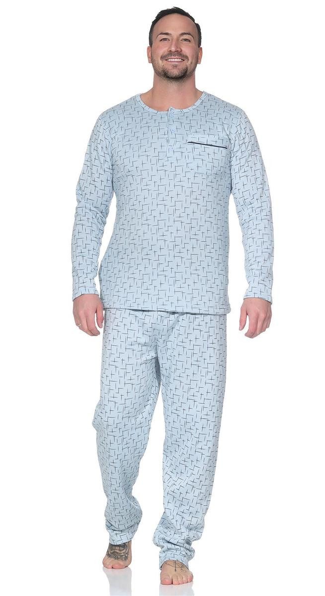 EloModa Pyjama Herren Thermo Pyjama lang günstig online kaufen