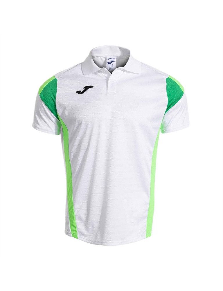 Joma Poloshirt Corta Montreal 2025 weiss/neongrün Herren