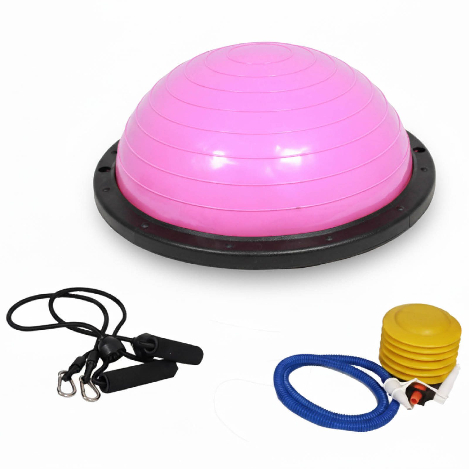 TRUTZHOLM Balanceboard Balancetrainer Yoga Gymnastik Balance Trainingsball Fitnessball ø 60cm, pink