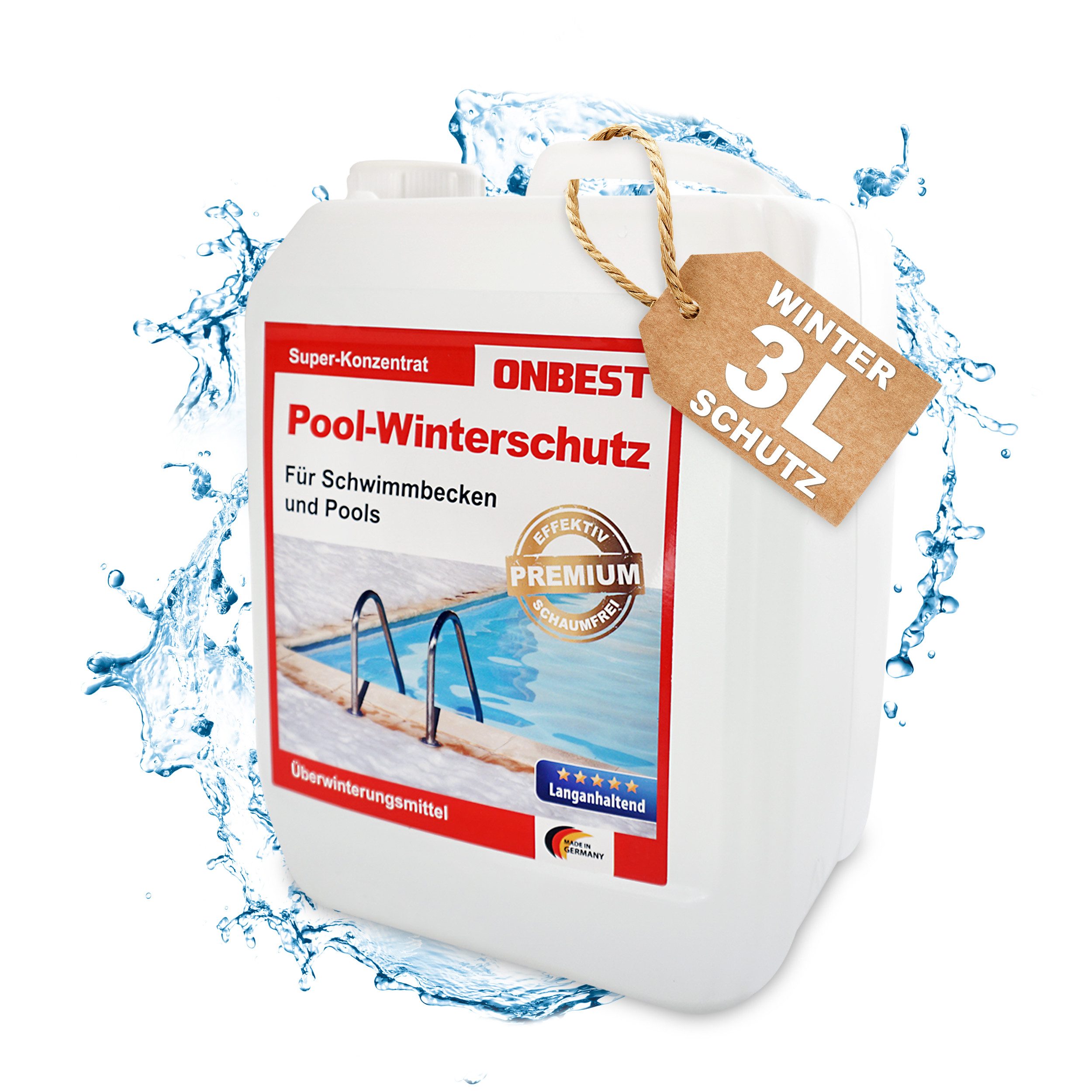Onbest Poolpflege Pool Winterschutz gegen Algen, Schmutz, Ablagerungen, 3 L günstig online kaufen