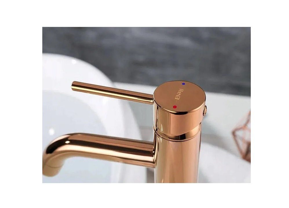 wohnwerk.idee Badarmatur Waschbeckenarmatur Wasserhahn Einhebelmischer Schwarz Chrom Weiß
