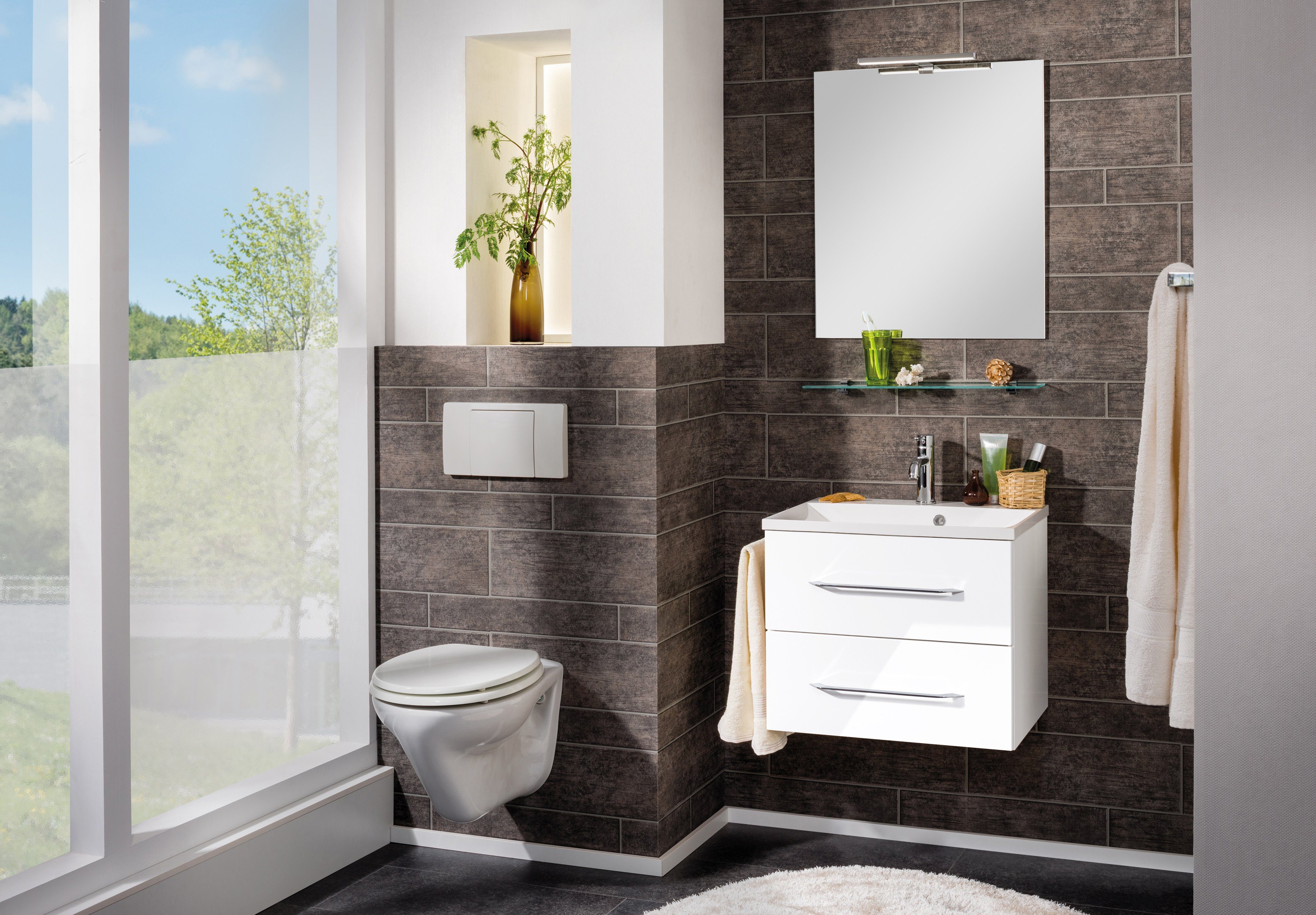 FACKELMANN Waschtisch Waschplatz-Set B-Clever, 4-teilig