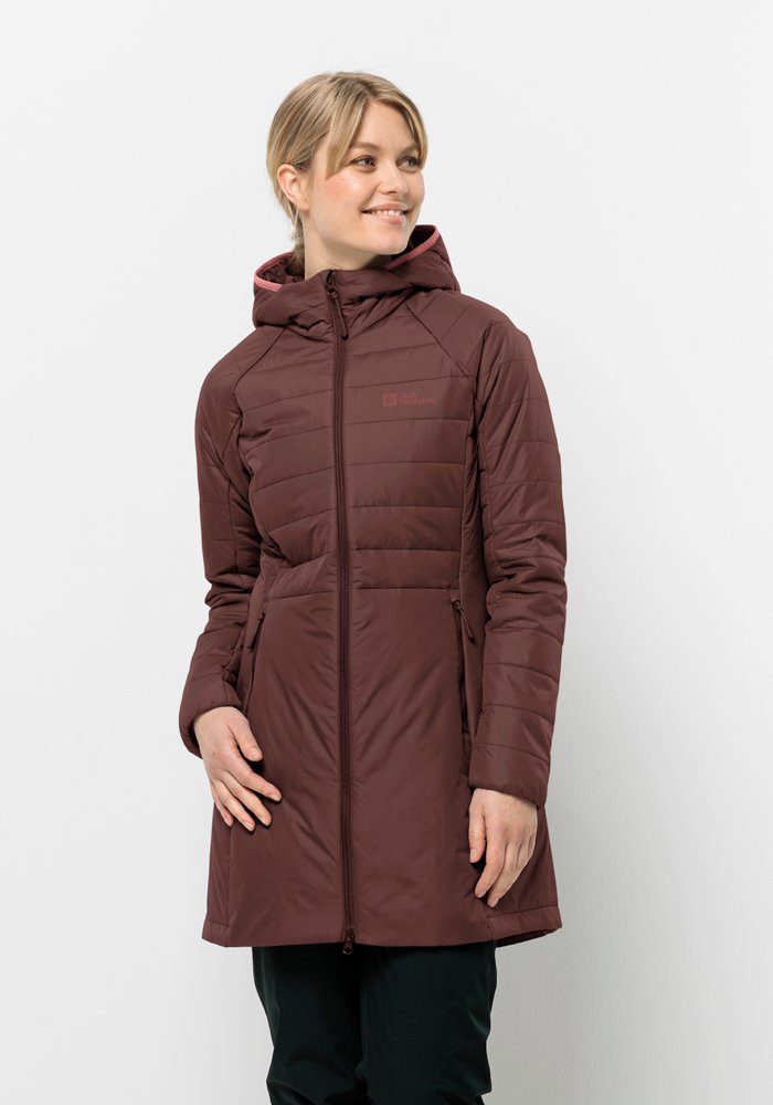 LAPAWA Funktionsmantel COAT INS Wolfskin Jack W dark-maroon