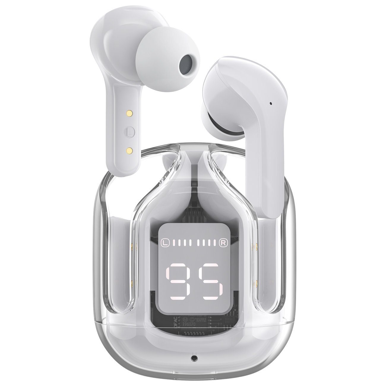 TWS Headphones Grau T6 Earbuds Bluetooth Acefast In-Ear Kopfhörer 5.0 wireless Wireless Modern In-Ear-Kopfhörer
