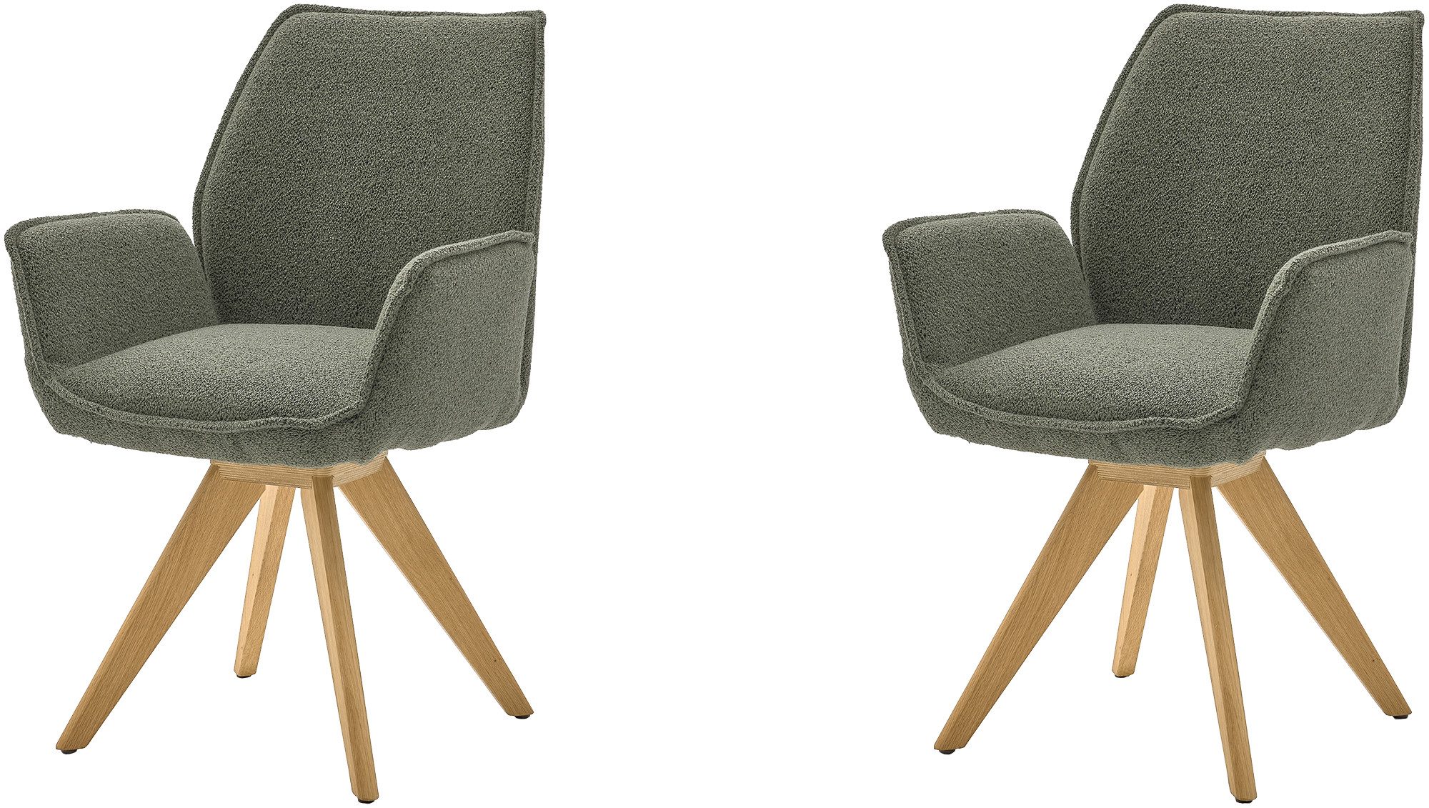 Musterring Esszimmerstuhl Tiama (Set, 2 St), Stativgestell Eiche massiv, 18 günstig online kaufen