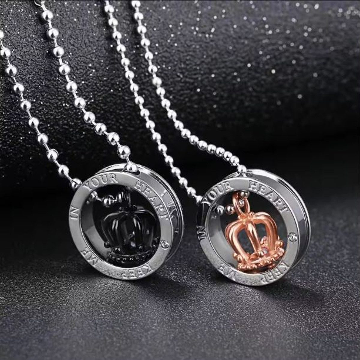 KARMA Freundschaftskette Partnerketten Krone Silber Paarschmuck günstig online kaufen