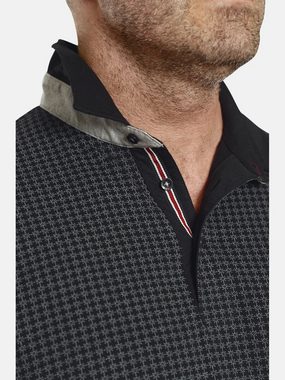 Charles Colby Poloshirt EARL BREWS im feinen Muster aus Baumwolle