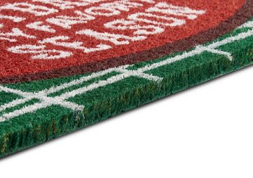 Fußmatte Kokos Football Season Field, HANSE Home, rechteckig, Höhe: 15 mm, Kokos, Schmutzfangmatte, Outdoor, Rutschfest, Innen, Kokosmatte, Flur