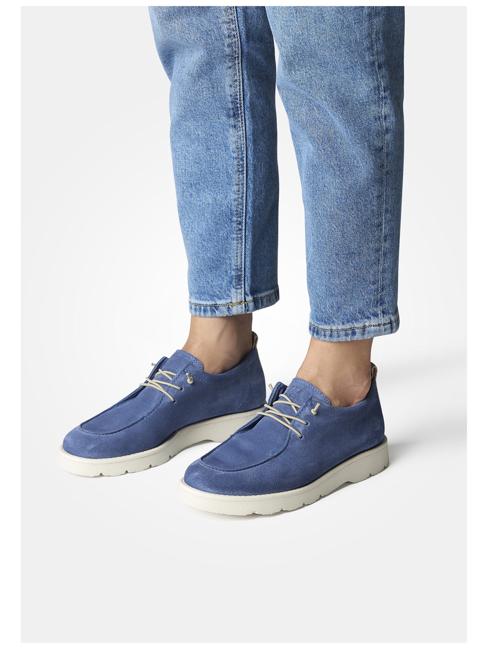 Paul Green Halbschuhe Veloursleder . Schnürschuh