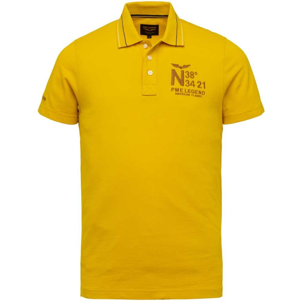 PME LEGEND Poloshirt Rigged Piquet Polo Lemon