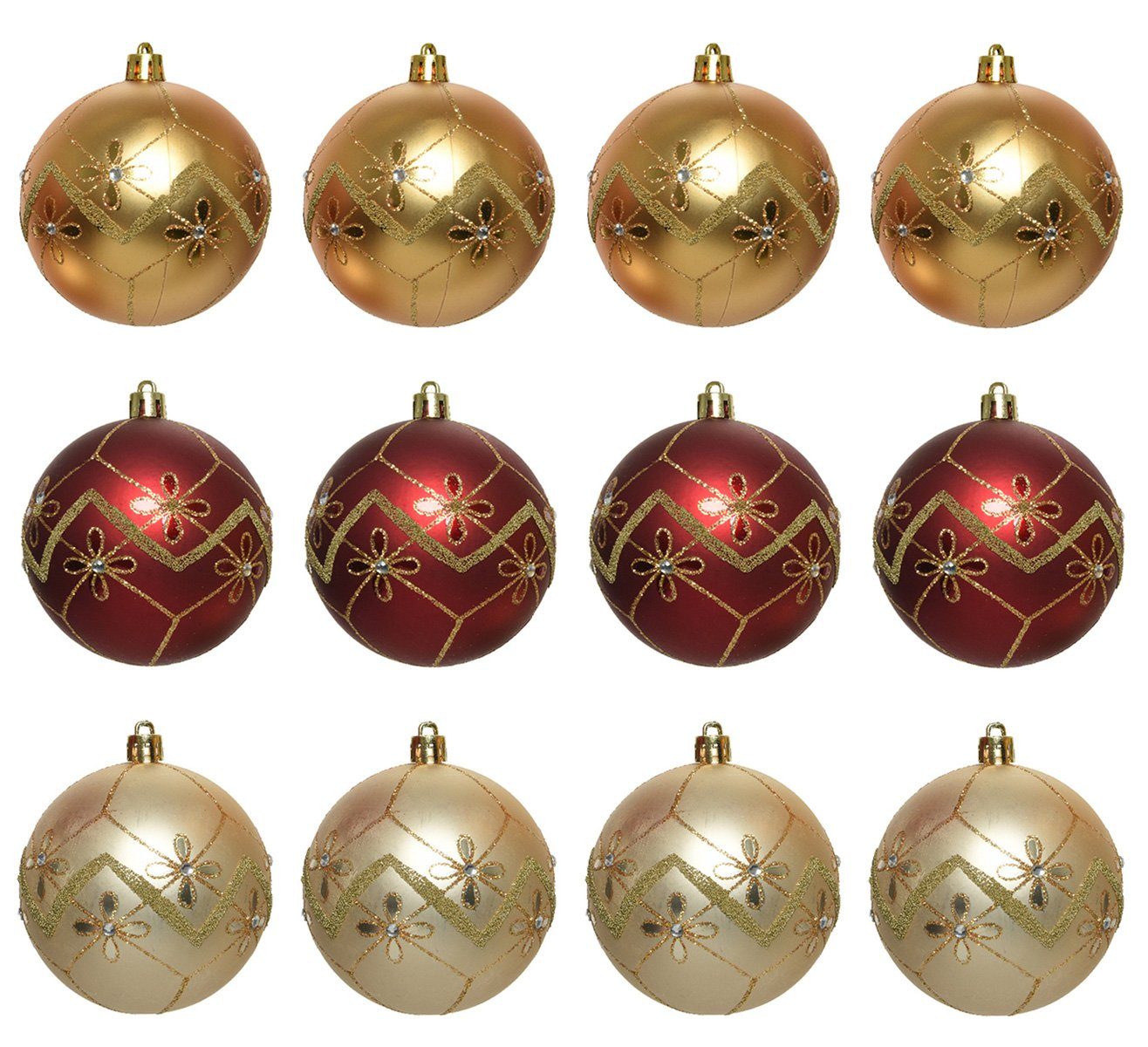 Decoris season decorations Weihnachtsbaumkugel, Weihnachtskugeln