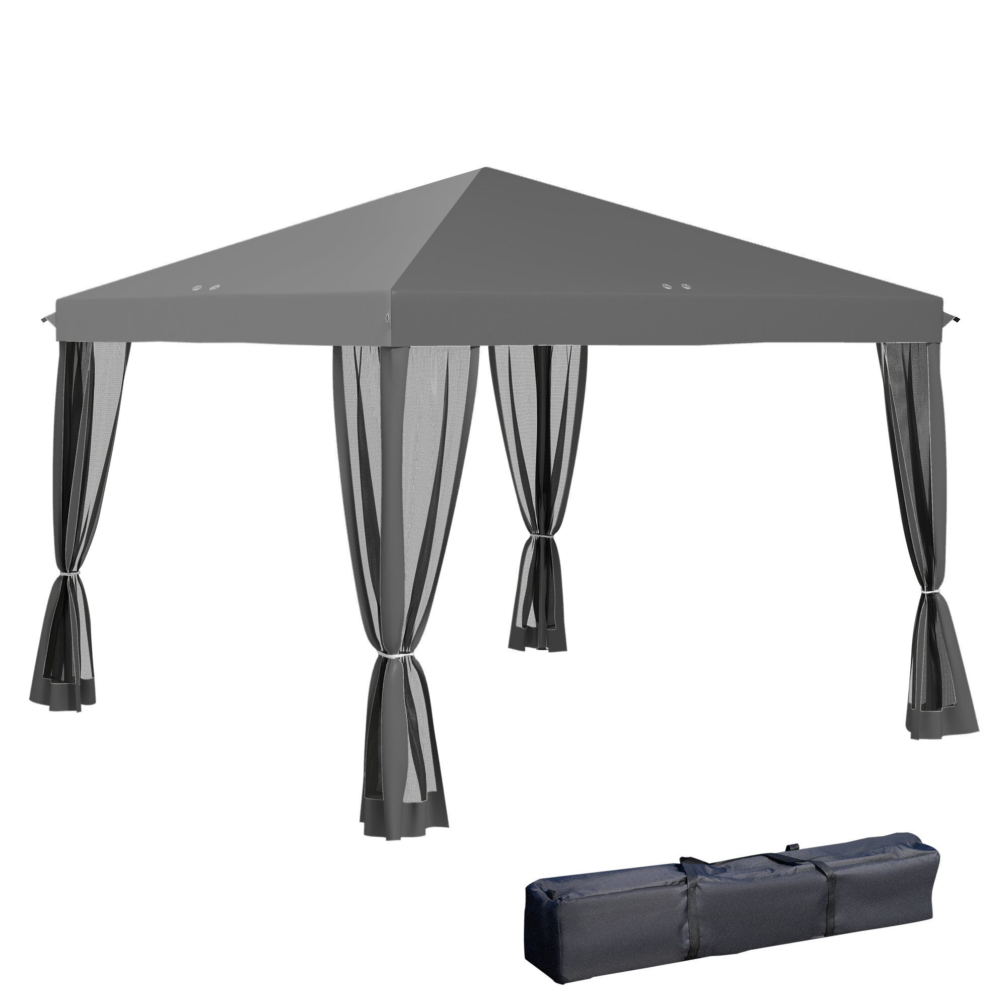 Outsunny Faltpavillon mit Tragetasche, mit 4 günstig online kaufen