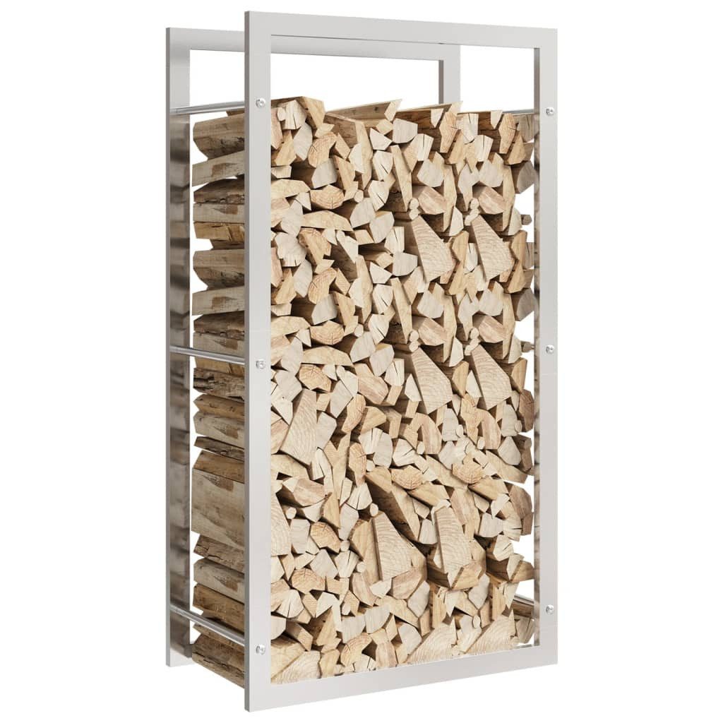 vidaXL Kaminholzregal Brennholzregal 50x28x94 cm Edelstahl, günstig online kaufen