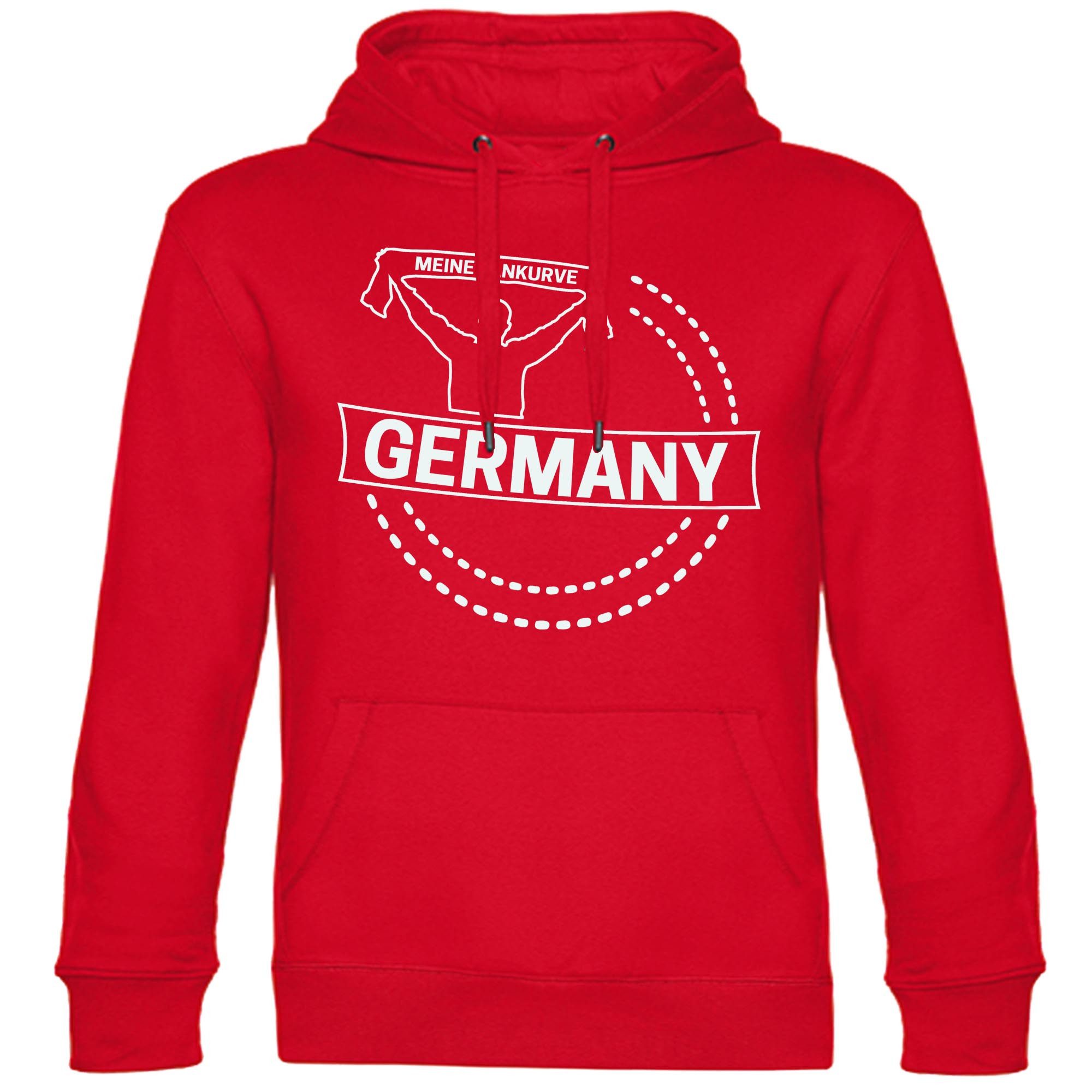 multifanshop Kapuzensweatshirt Germany - Meine Fankurve - Pullover