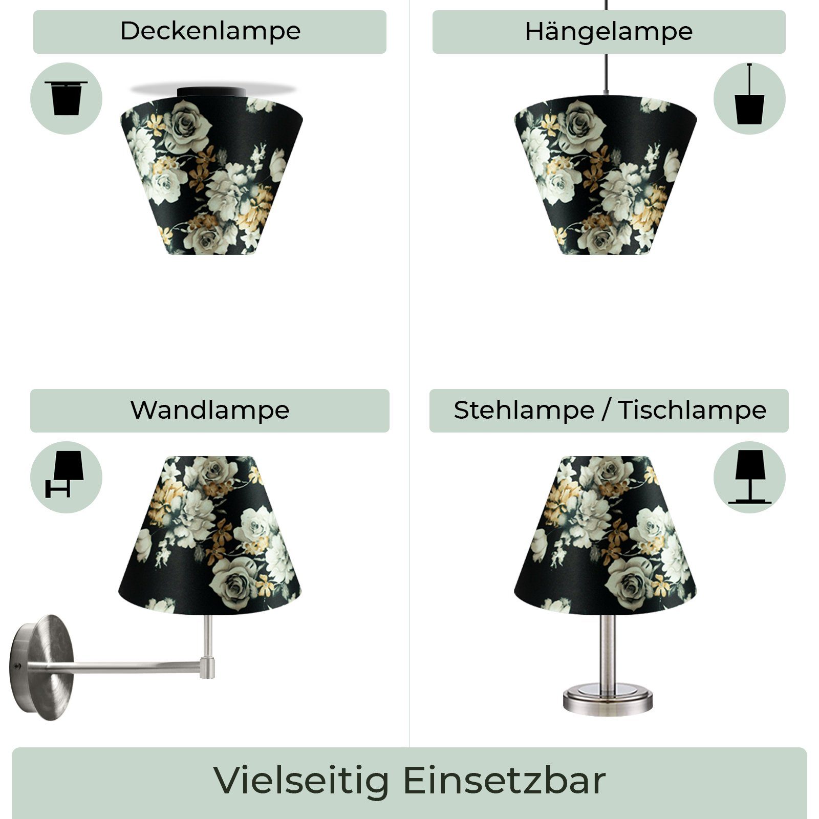 Wogati Lampenschirm Wogati Premium Stehlampe Lampenschirm Konisch
