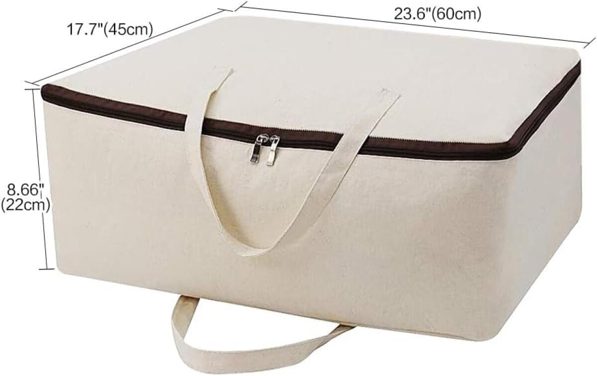 FELIXLEO Taschenorganizer 2 Stück Aufbewahrungstasche Baumwolle für Bettdec günstig online kaufen