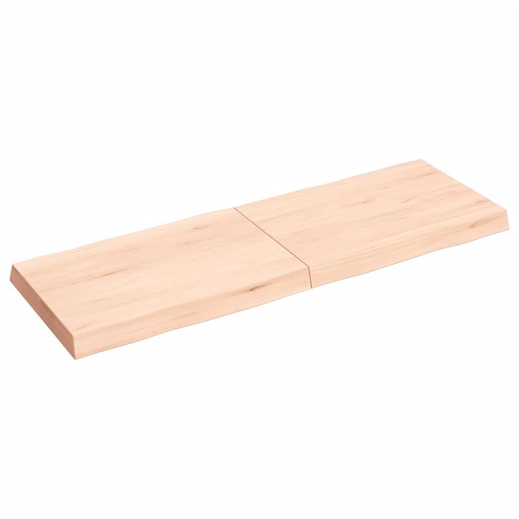furnicato Tischplatte cm Massivholz Unbehandelt Baumkante 120x40x(2-6)