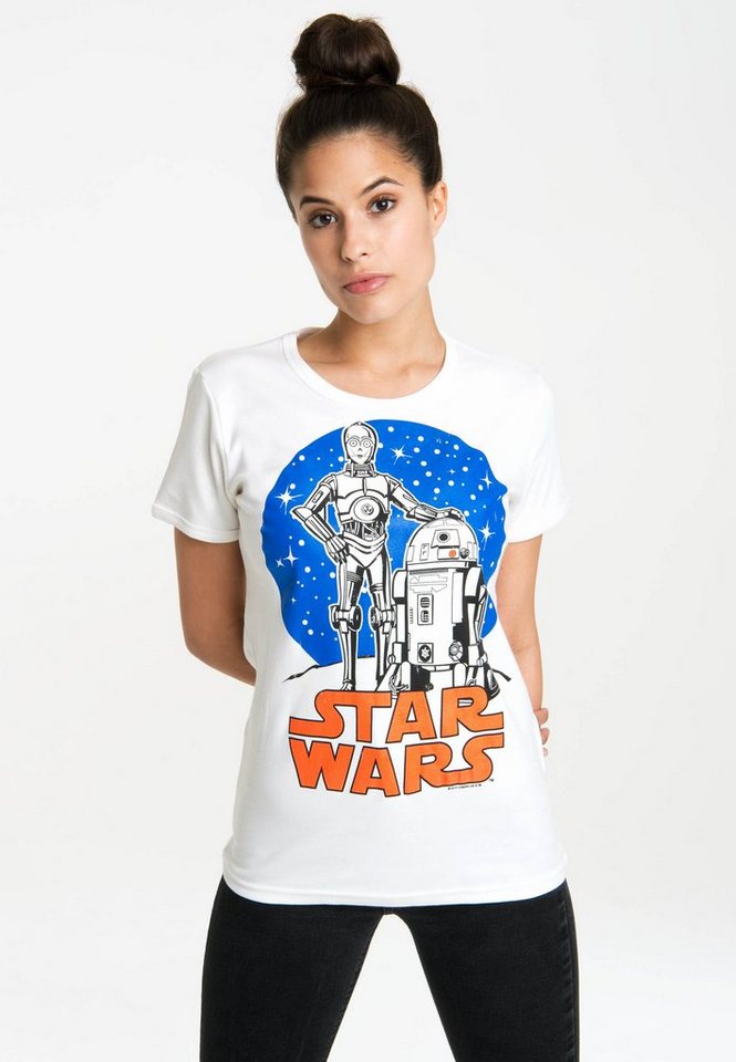 LOGOSHIRT T-Shirt Droids mit lizenzierten Originaldesign