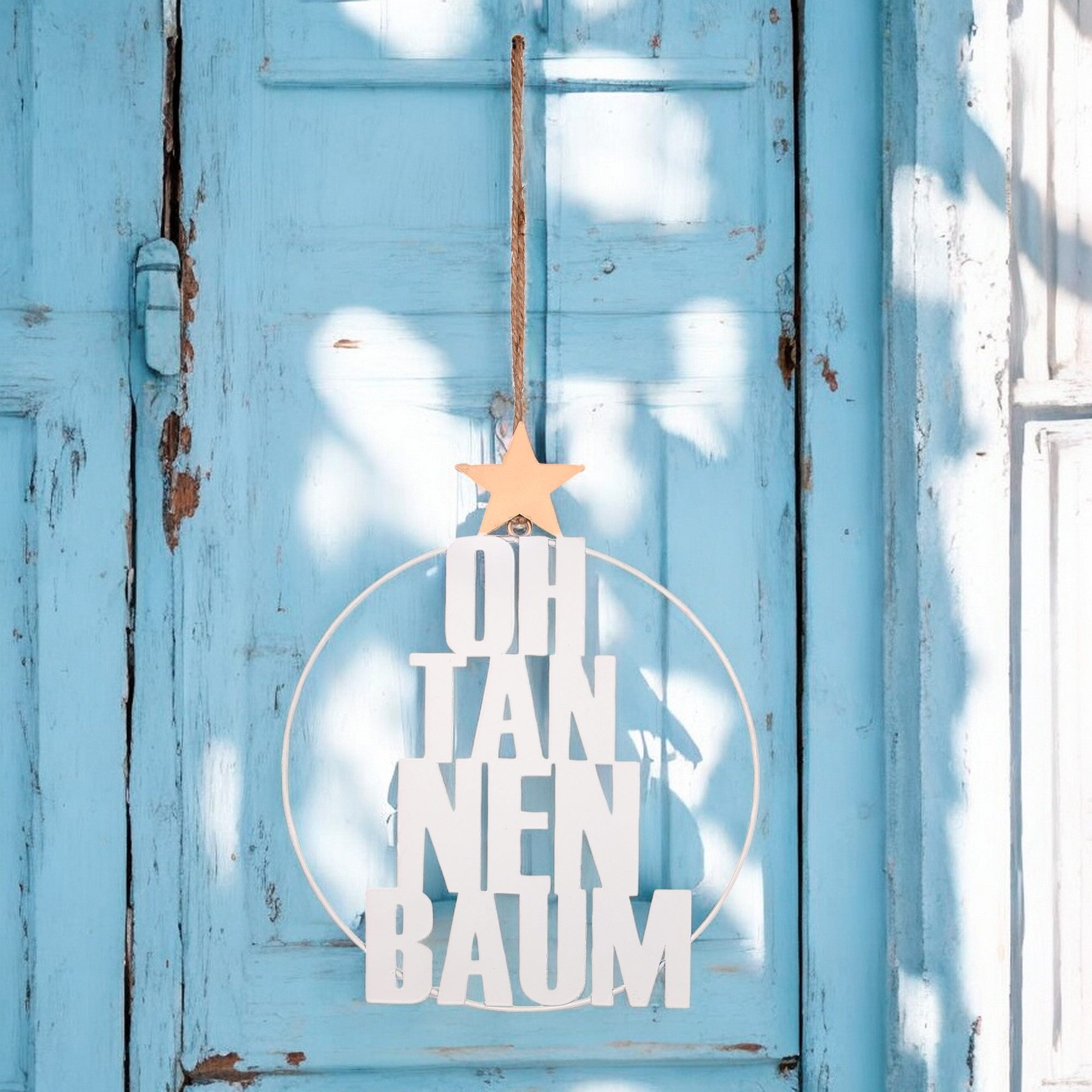 UNUS HOME Deko-Buchstaben Aufhänger OH Tannenbaum (25cm), Hängedeko Wanddek günstig online kaufen