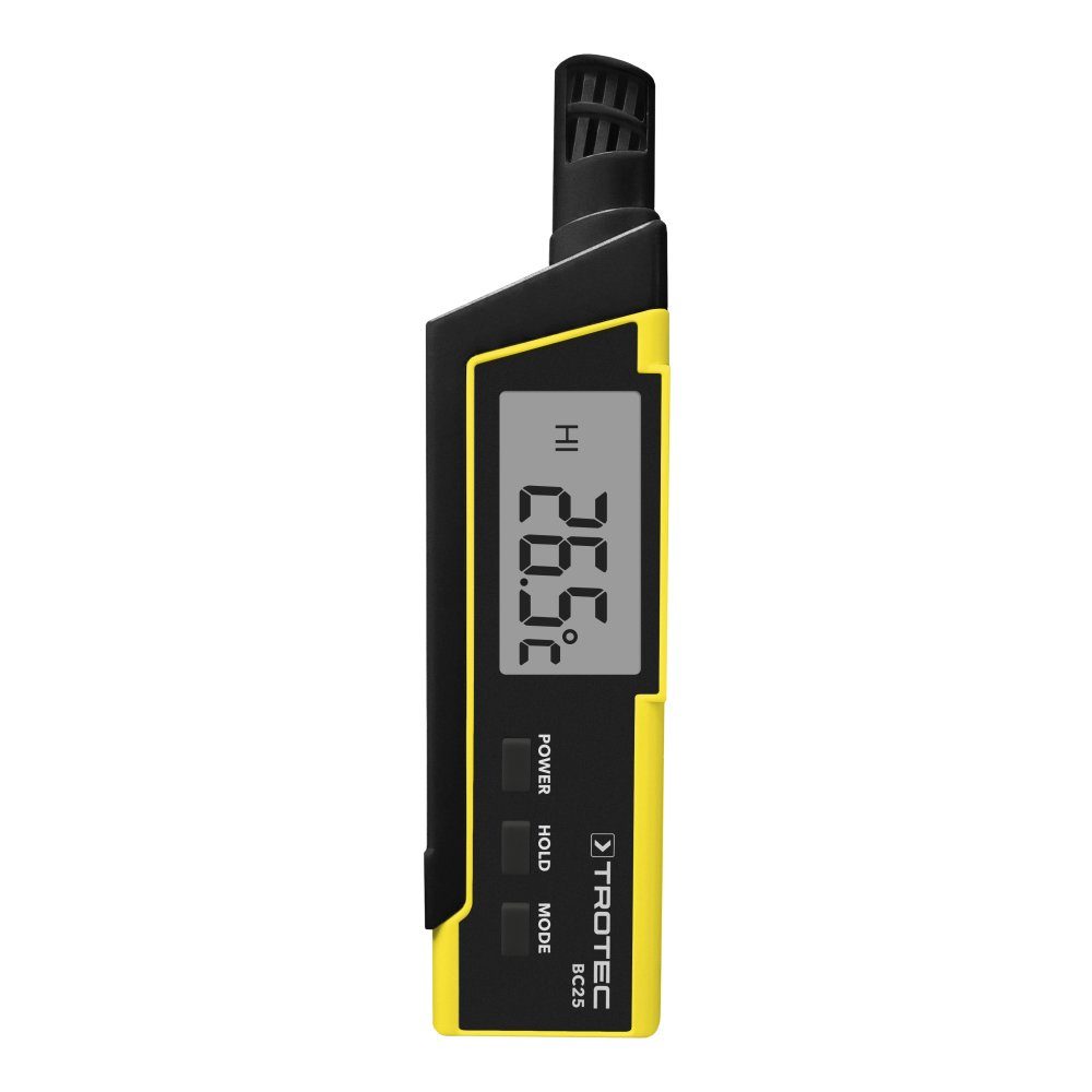 TROTEC Hygrometer Thermohygrometer BC25 mit Hitze-Index und gefühlter Temperatur Anzeige