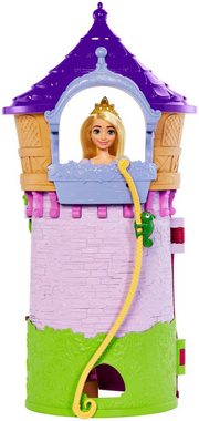 Mattel® Spielwelt Disney Prinzessin, Rapunzels Turm Spielset, inklusive Puppe, Chamäleon & Accessoires