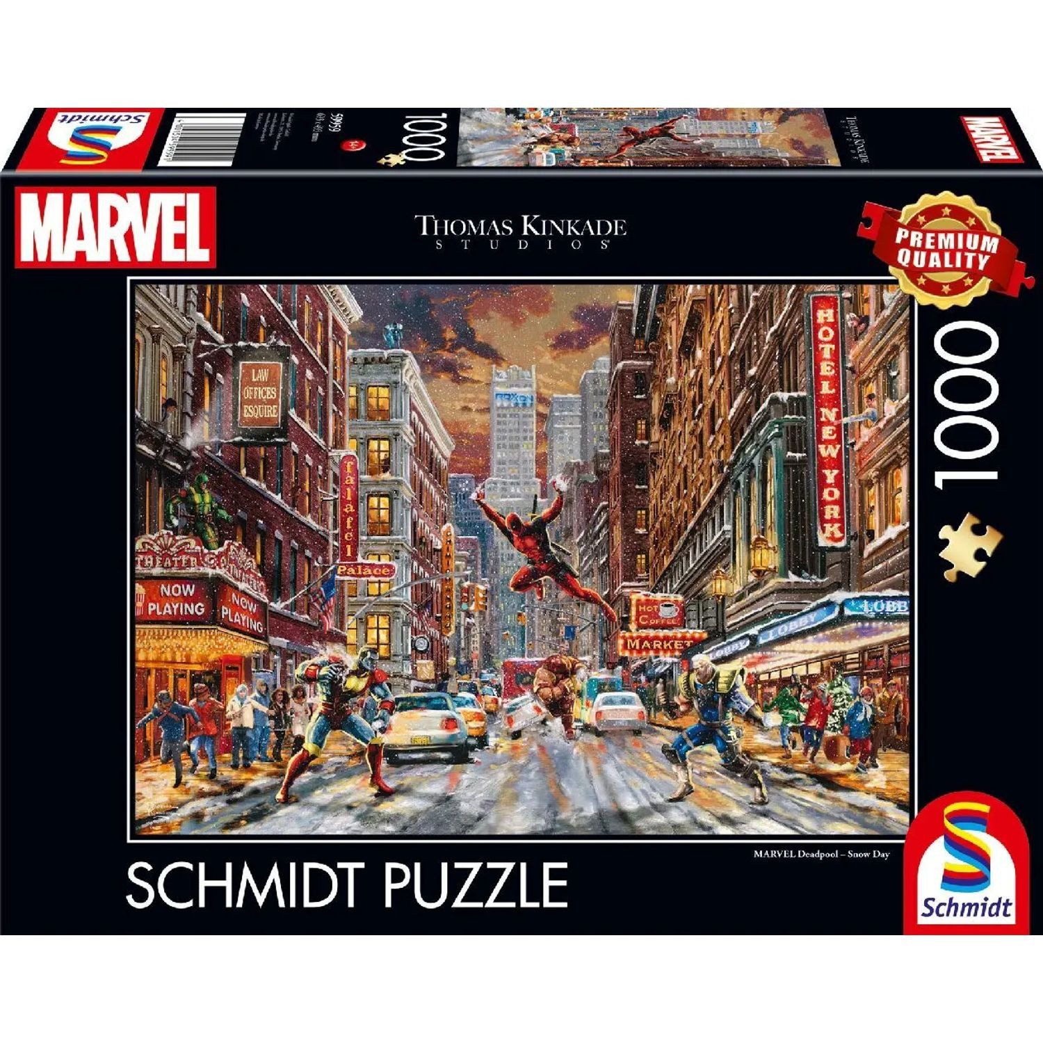 Schmidt Spiele Puzzle Deadpool, Snow Day, 1000 Puzzleteile