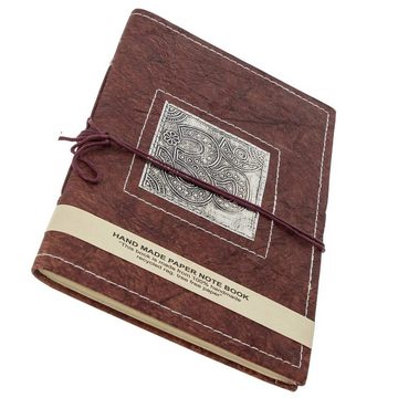 KUNST UND MAGIE Tagebuch Tagebuch Poesiealbum Nachhaltig Recycling Notizbuch 25x18cm XL