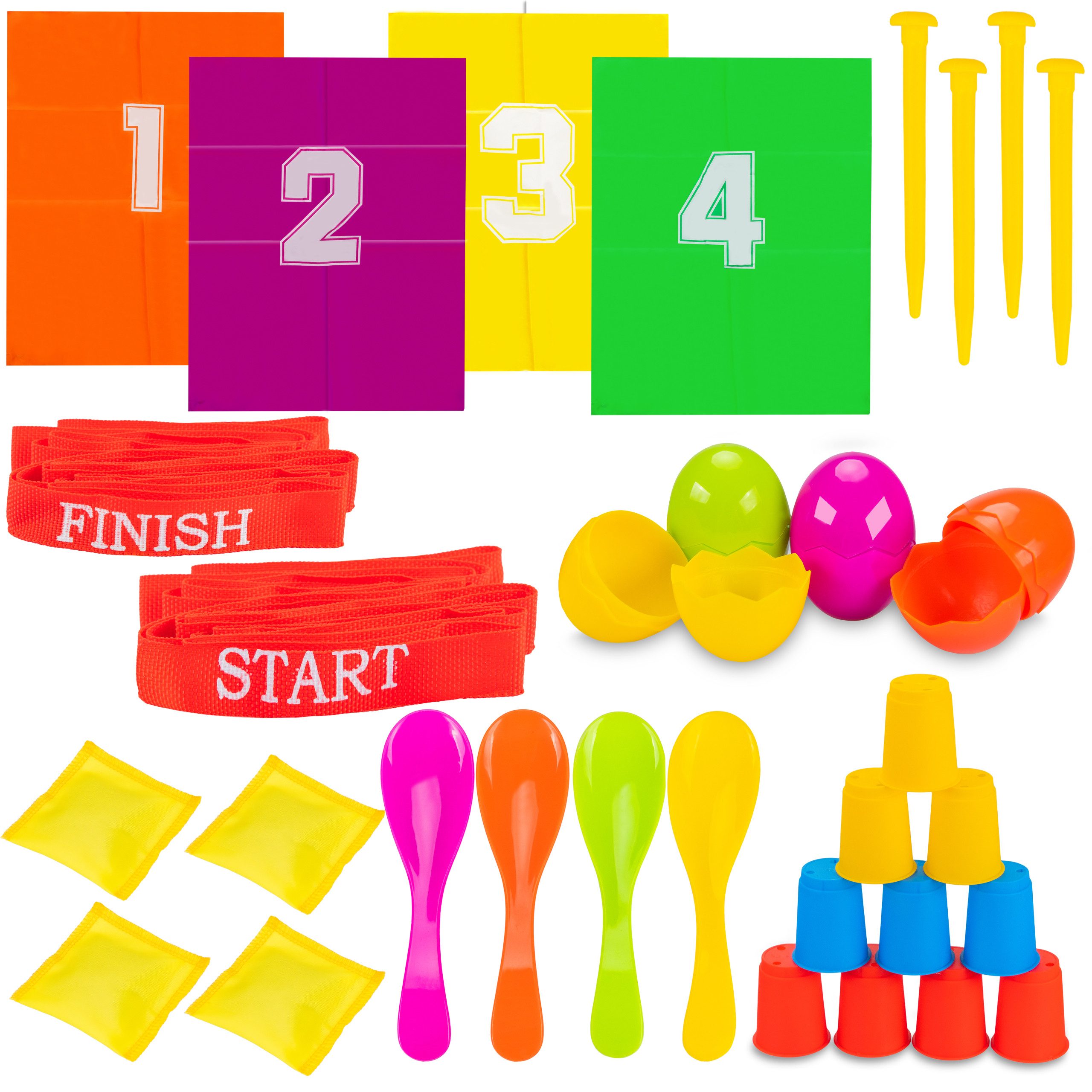 Spielesammlung Kinderparty 3in1 Set,Sprung Taschen,Outdoor Spiele,Wurfspiel Kinder