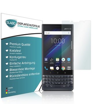 SLABO Schutzfolie 4 x Displayschutzfolie Crystal Clear, BlackBerry Key2 LE