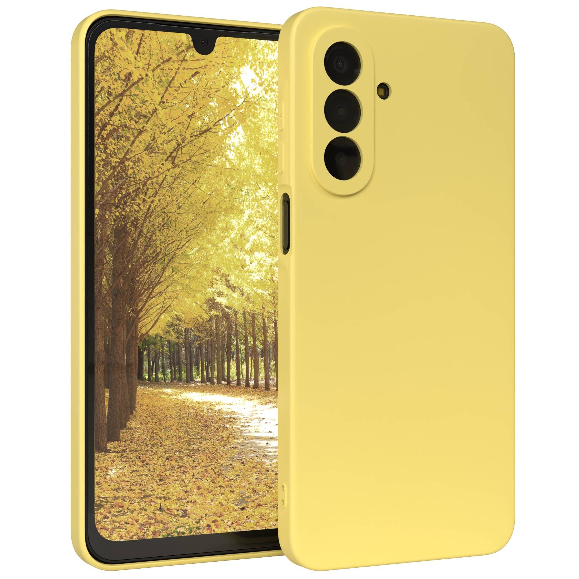 EAZY CASE Handyhülle TPU Hülle für Samsung Galaxy A17 6,7 Zoll, Handy Softcase stoßfest Hülle mit Kameraschutz Bumper Tpuhülle Gelb