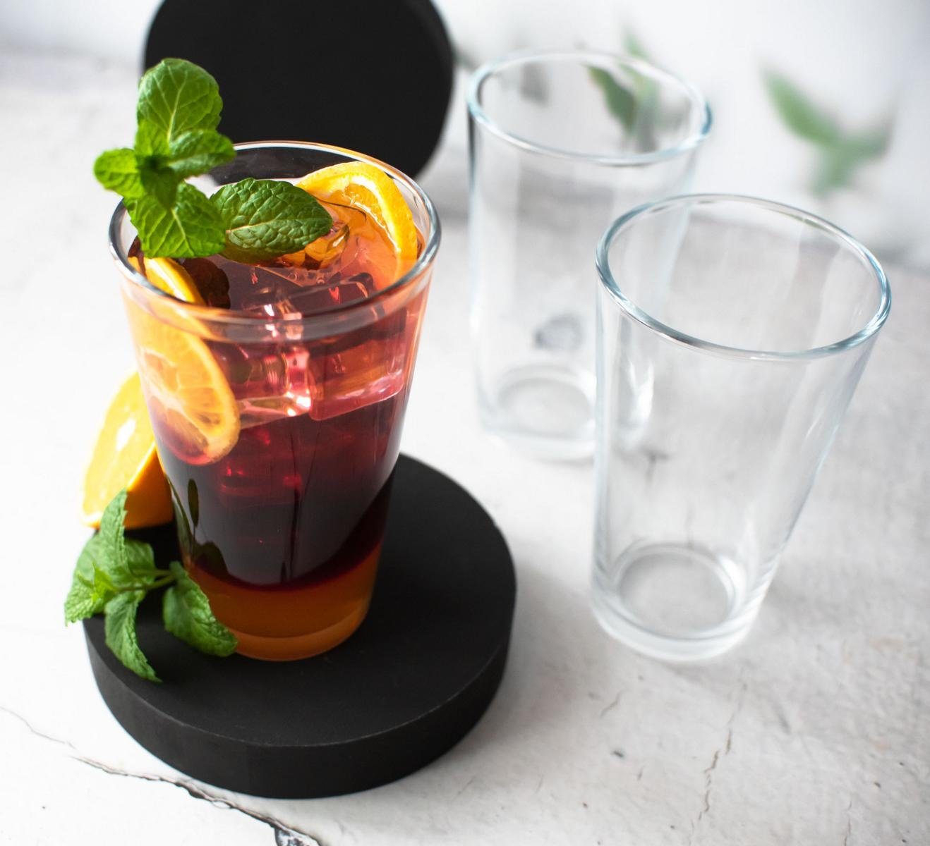 Sendez Cocktailglas 6 Cocktailgläser 460ml Trinkgläser Saftgläser Teegläser Kaffeegläser, 6-tlg., Glas