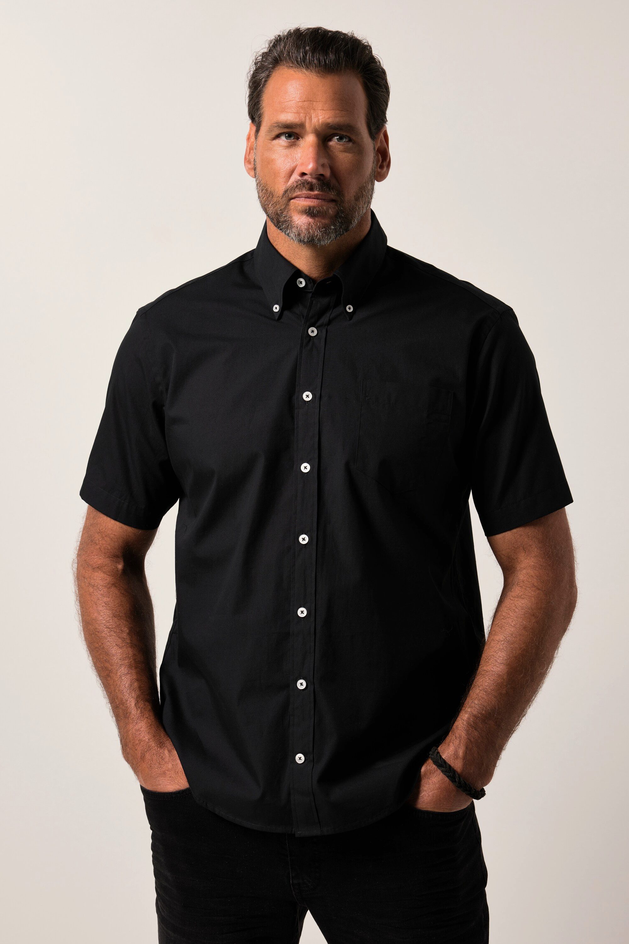 JP1880 Kurzarmhemd JP1880 Hemd Halbarm Buttondown-Kragen günstig online kaufen