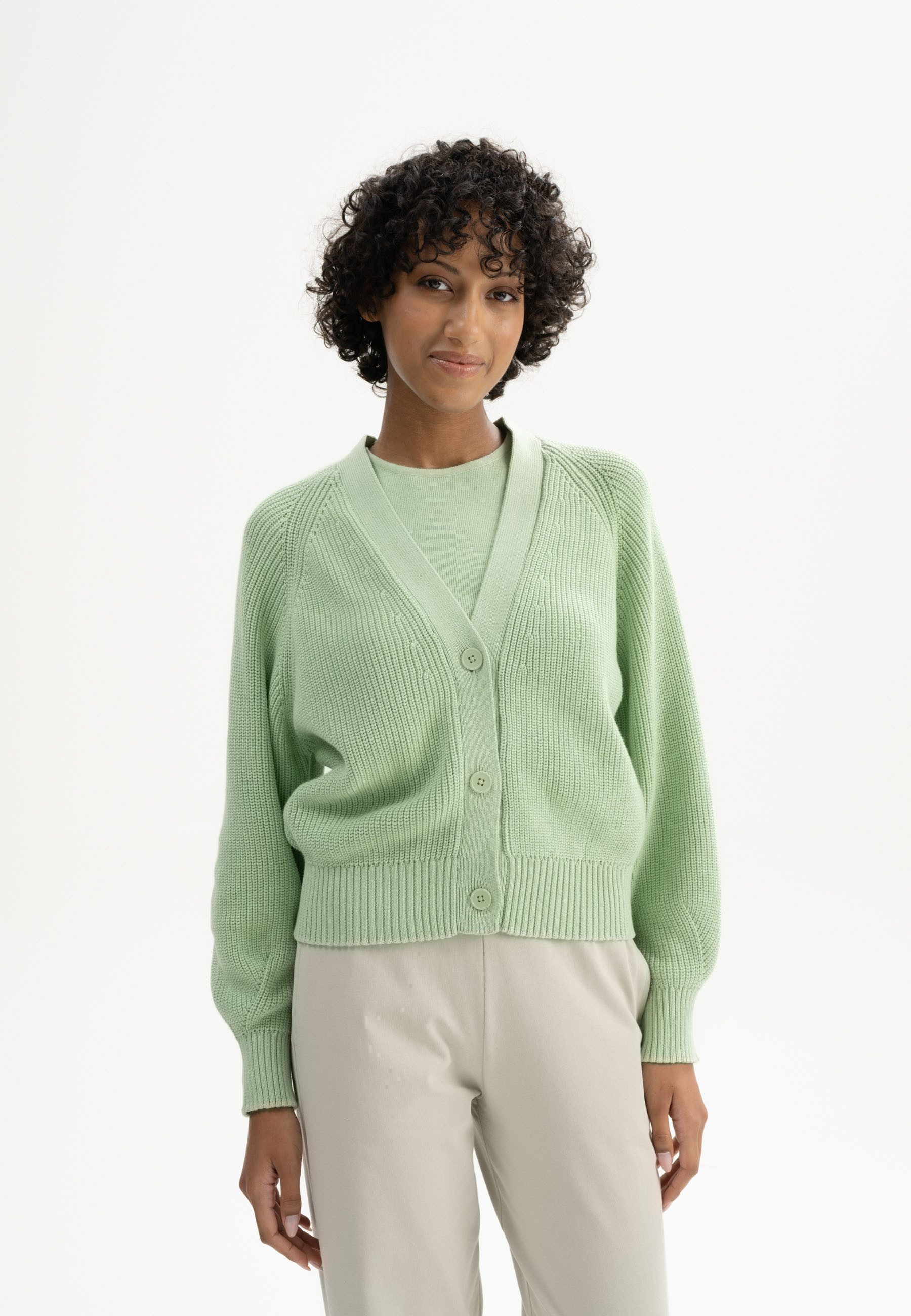 MELA Cardigan Rippstrick Cardigan BHUMA Gerippte günstig online kaufen